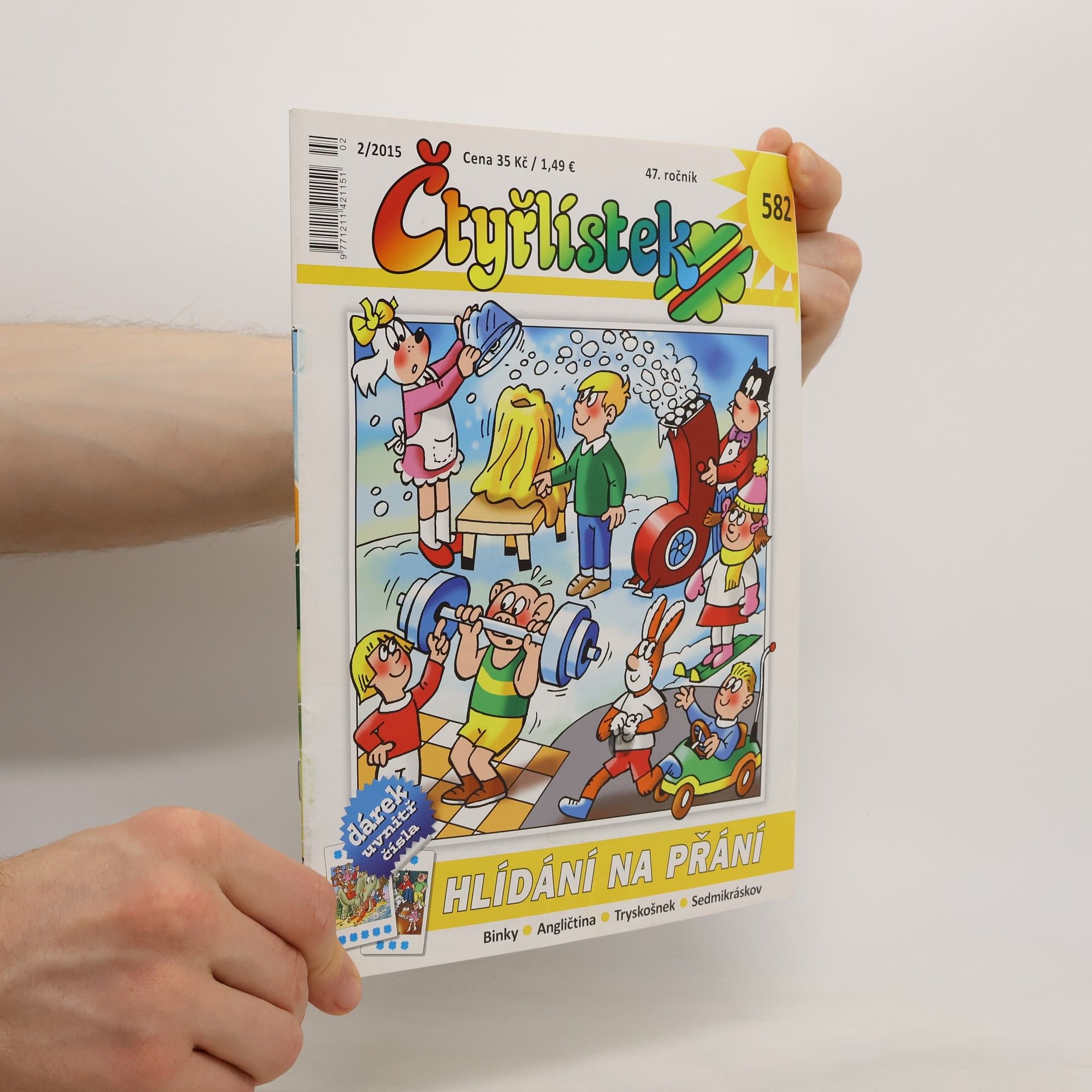 Collectif d'auteurs Čtyřlístek 582, 2/2015. Hlídání na přání