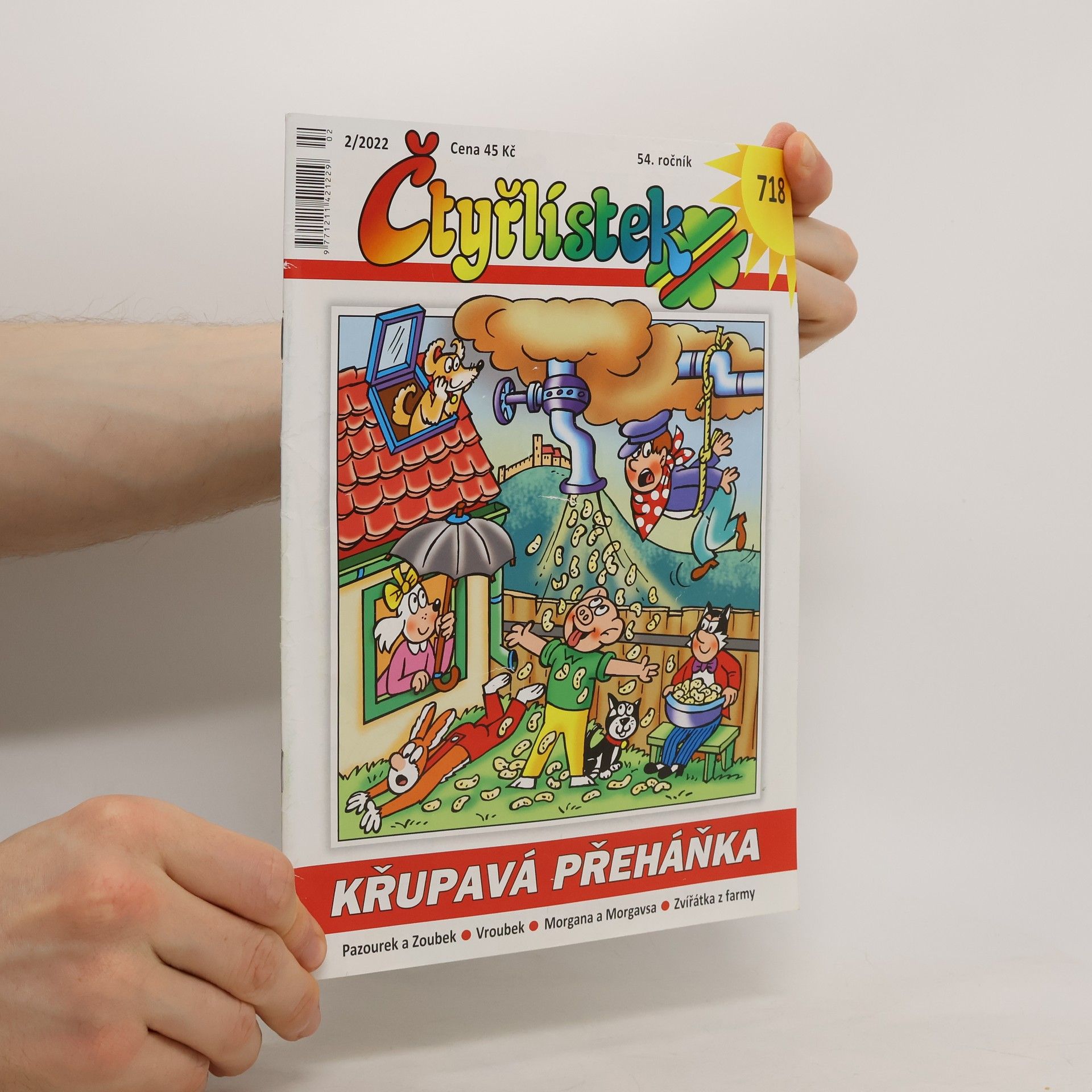 Collectif d'auteurs Čtyřlístek 718.  2/2022. Křupavá přeháňka