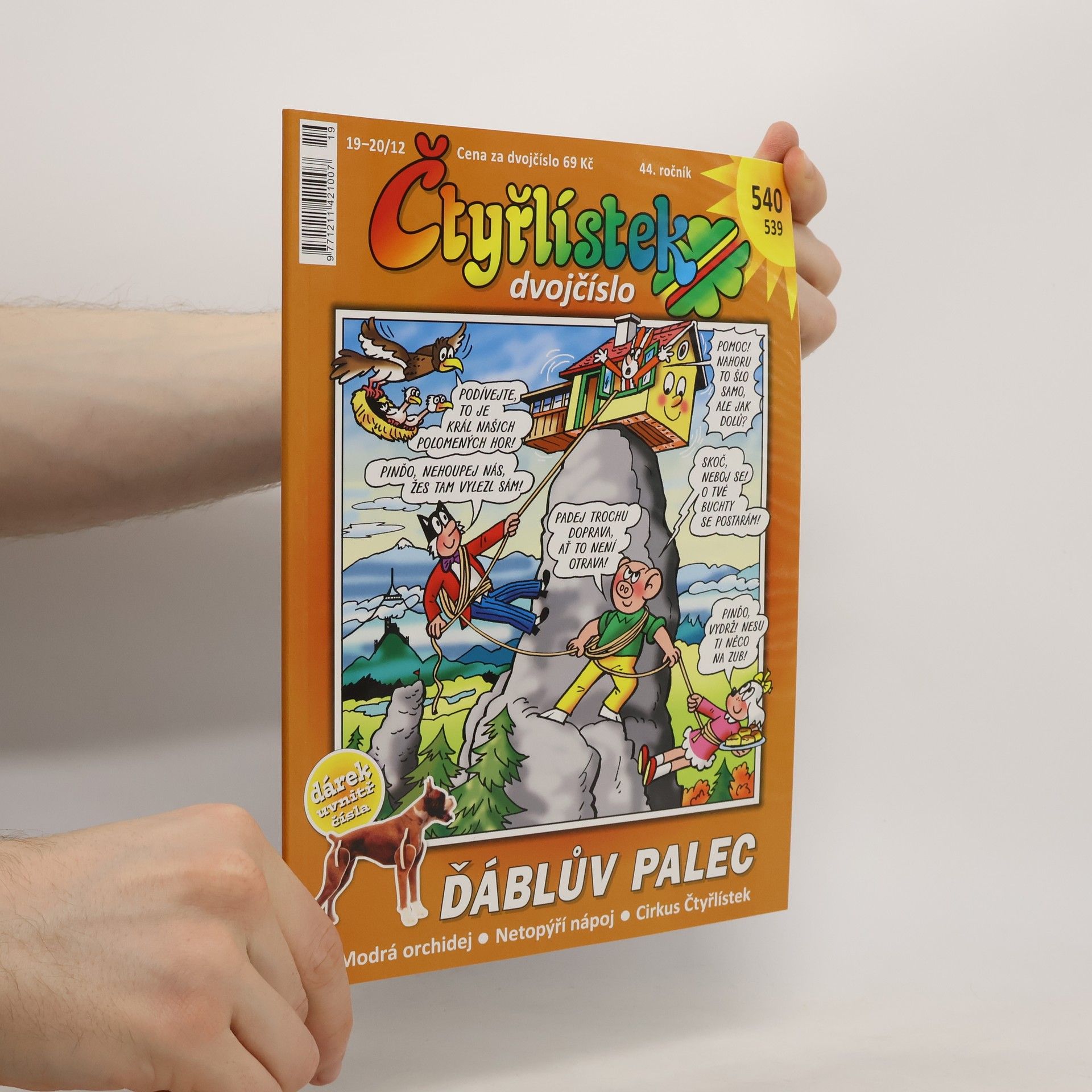 Jaroslav Němeček Čtyřlístek 539, 540 dvojčíslo Ďáblův palec