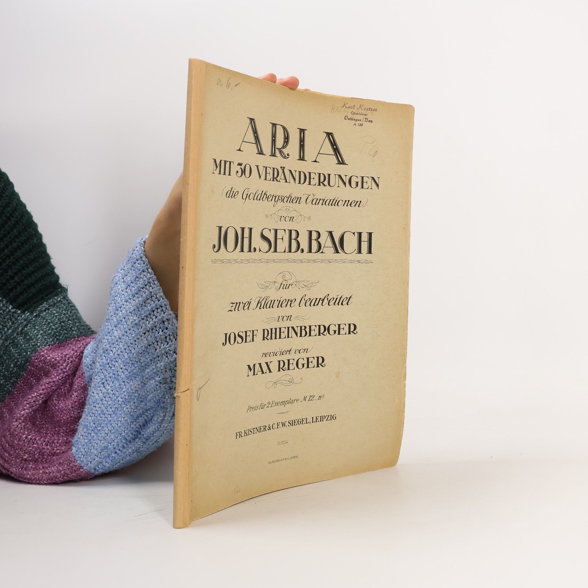 Johann Sebastian Bach Aria mit 30 Veränderungen