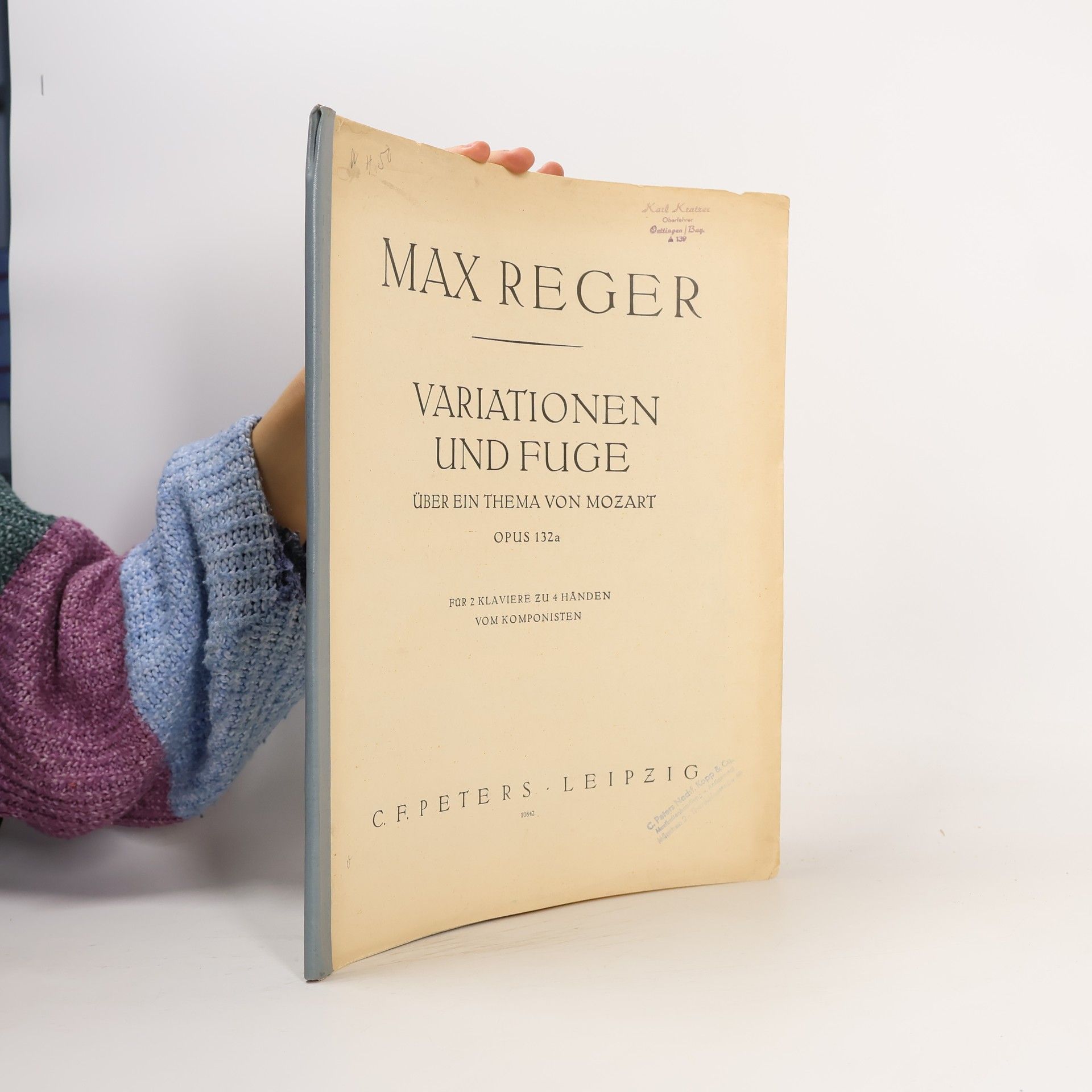 Max Reger Variationen und Fuge über ein Thema von Mozart, Opus 132a