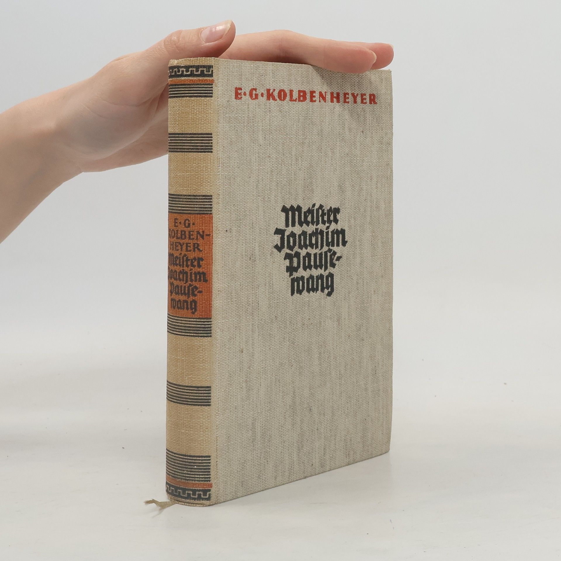 Erwin Guido Kolbenheyer Meister Joachim Pausewang