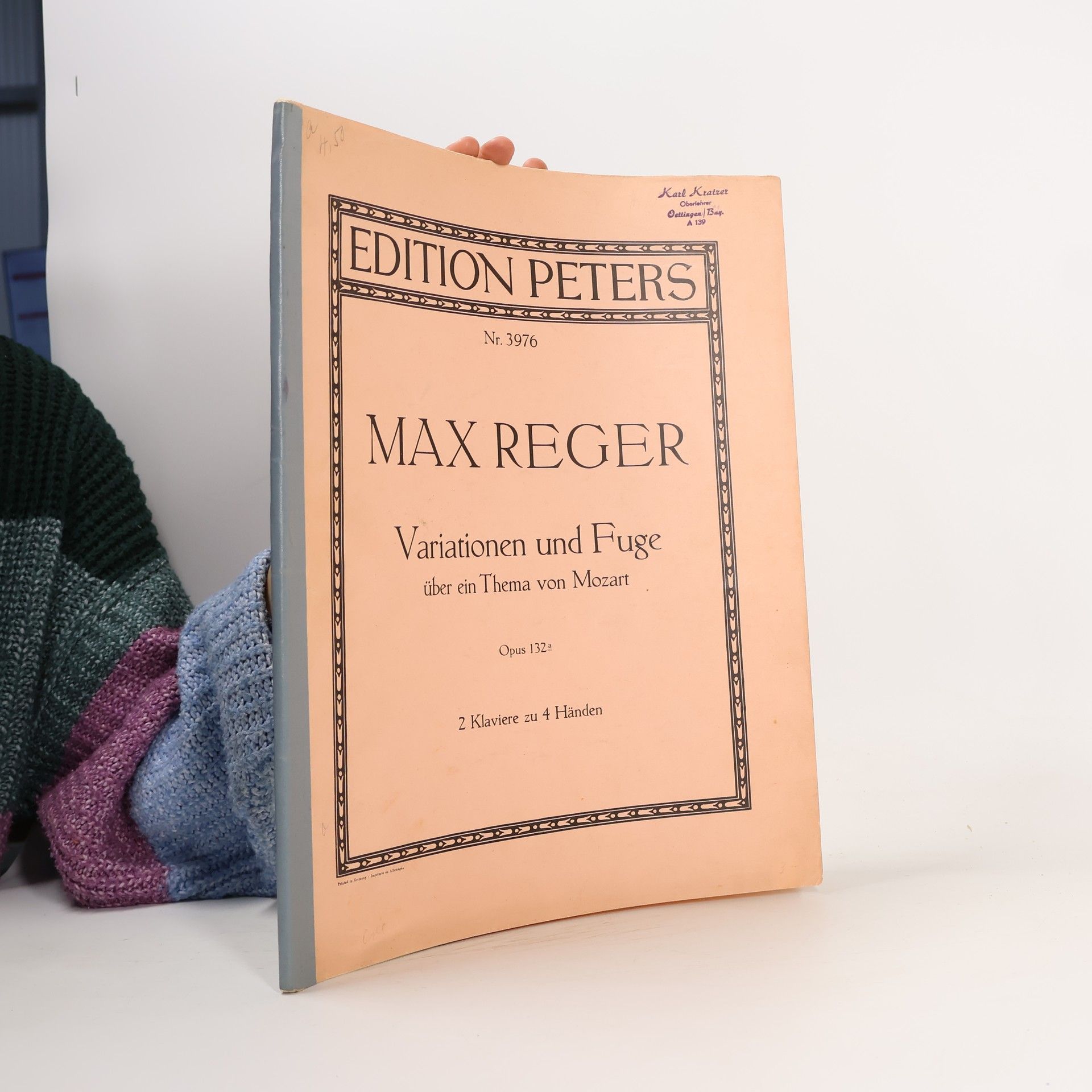 Max Reger Variationen und Fuge über ein Thema von Mozart, Op. 132a