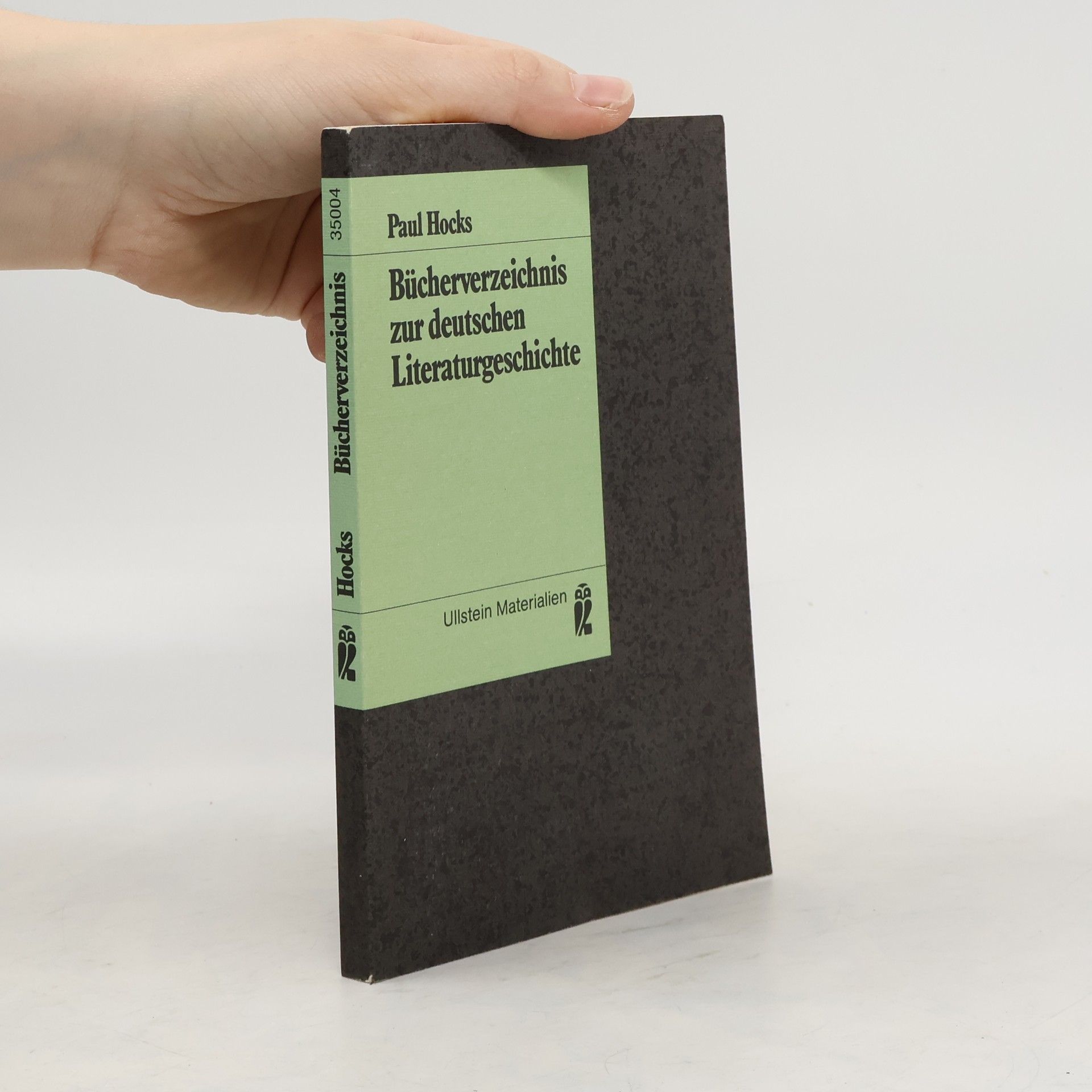 Paul Hocks Bücherverzeichnis zur deutschen Literaturgeschichte