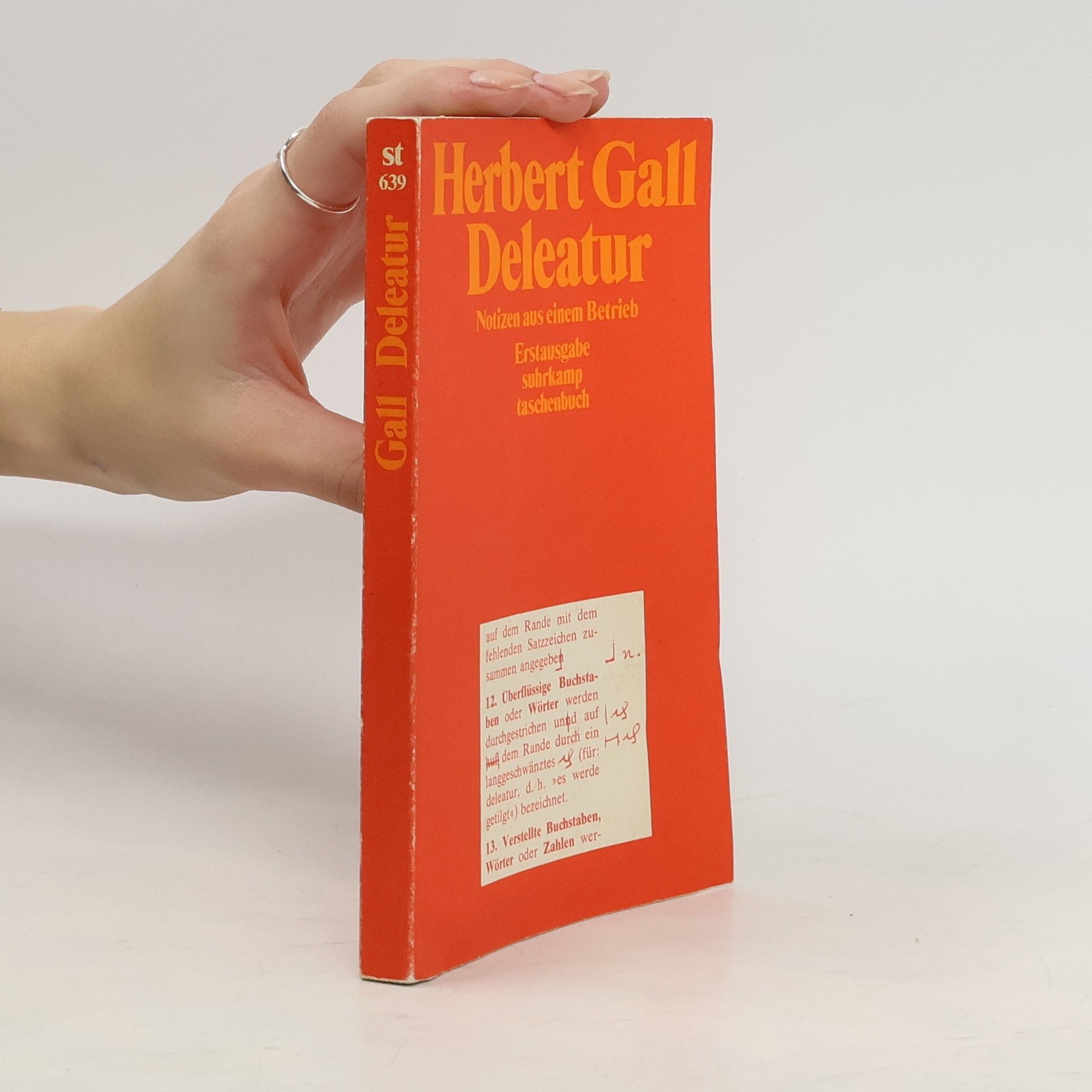 Herbert Gall Deleatur