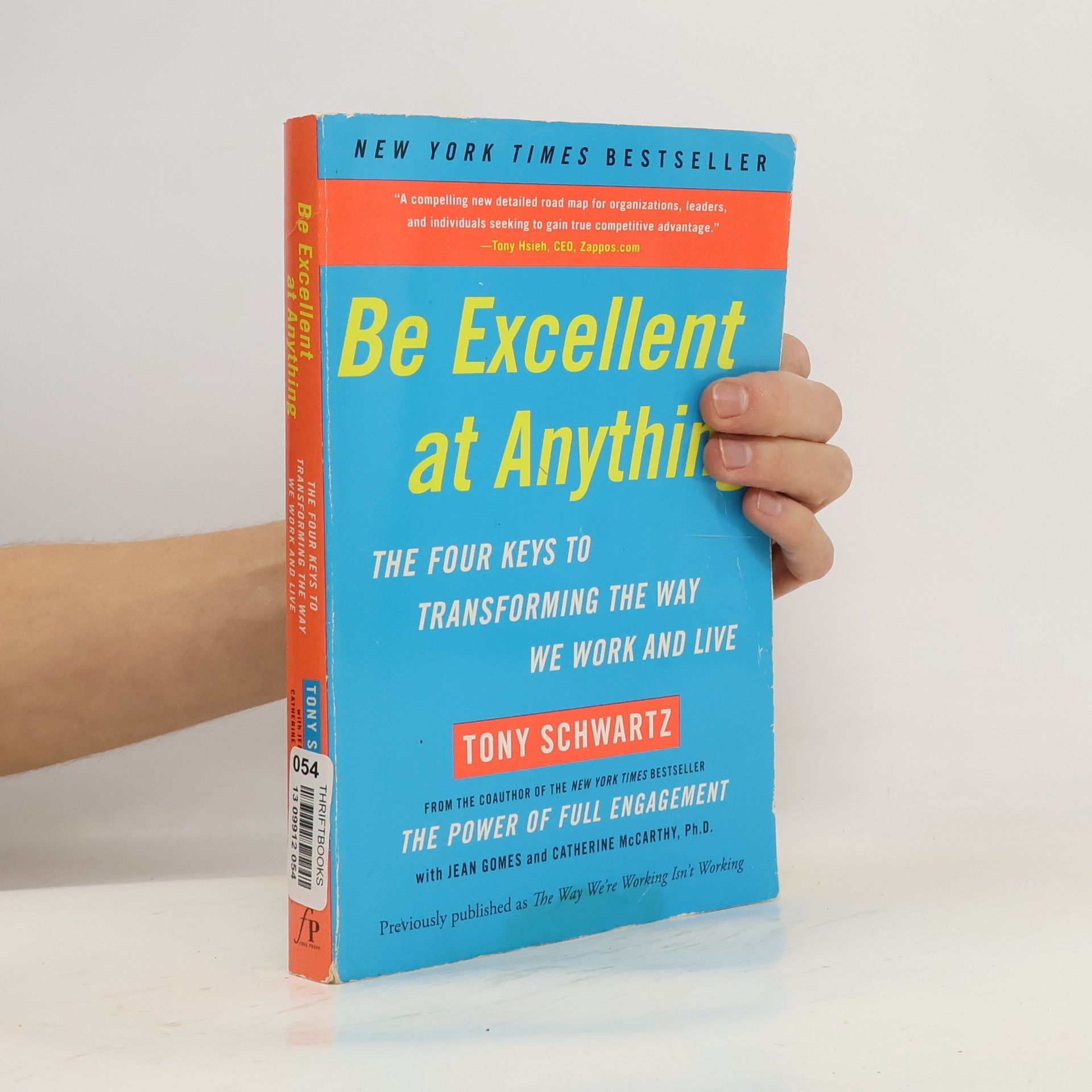 Tony Schwartz Be Excellent at Anything