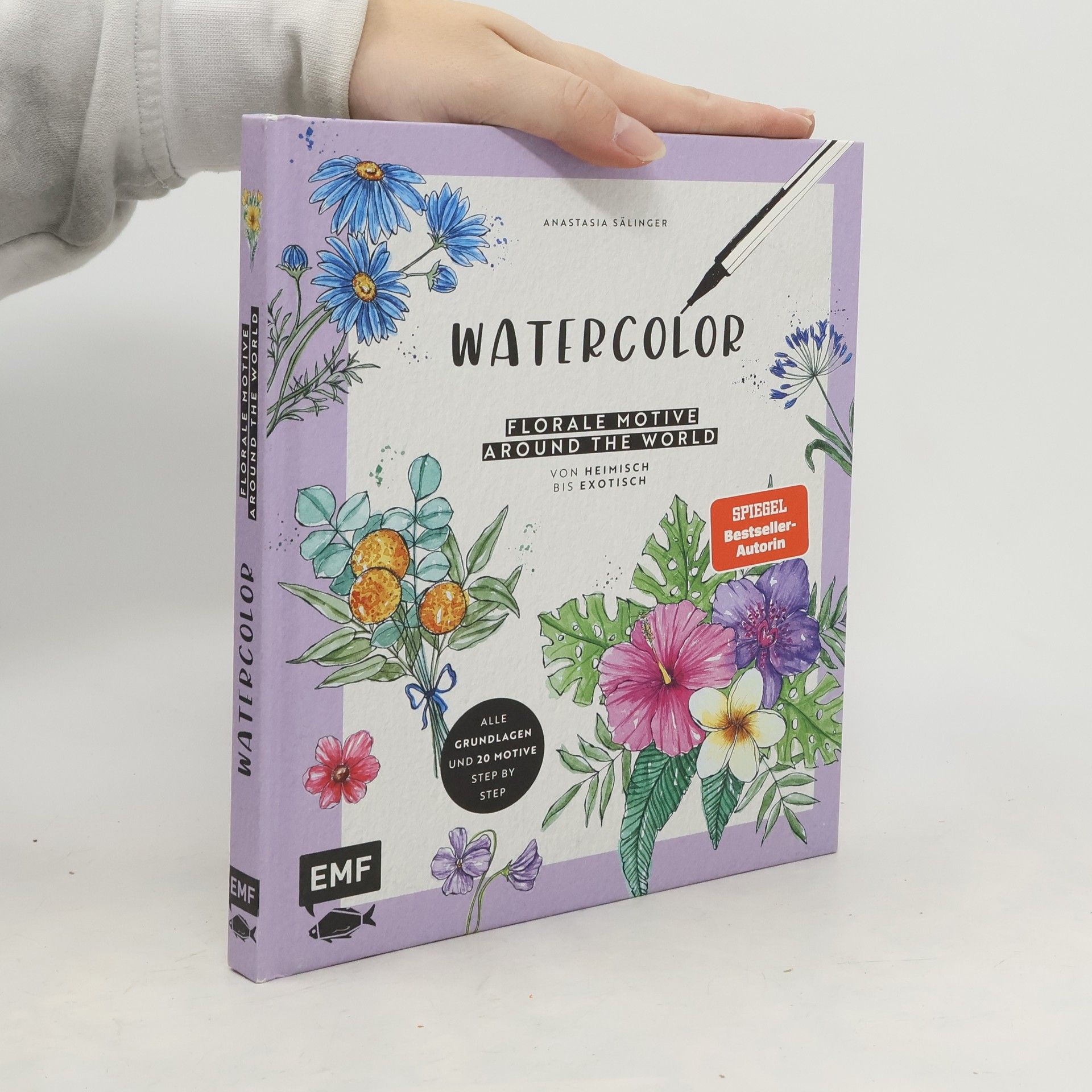 Watercolor - florale Motive around the world: von heimisch bis exotisch