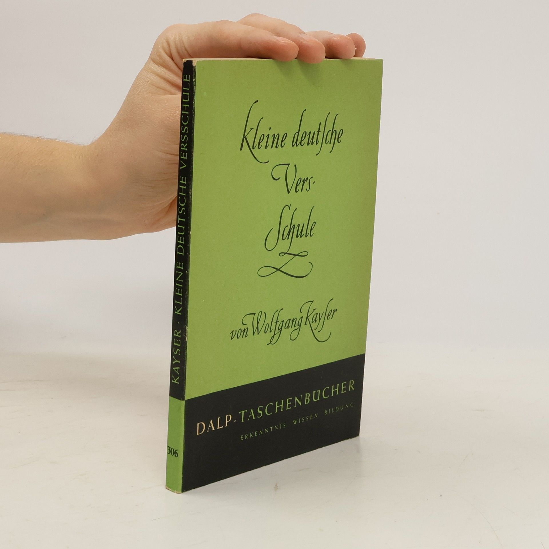 Wolfgang Kaiser Kleine deutsche Versschule