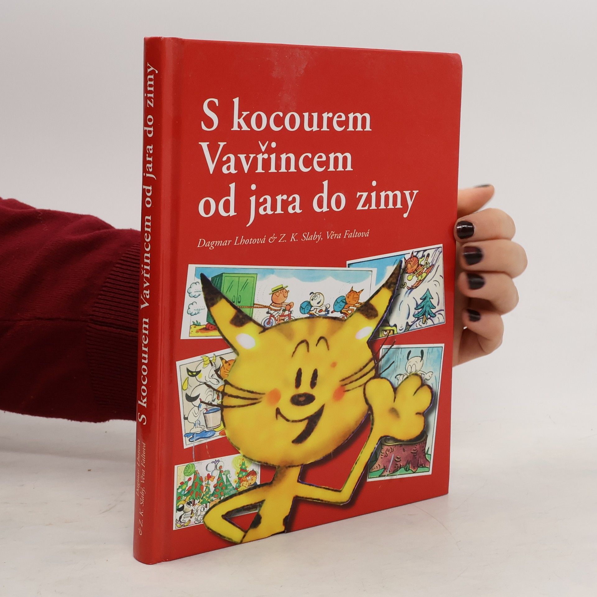 Dagmar Lhotová S kocourem Vavřincem od jara do zimy