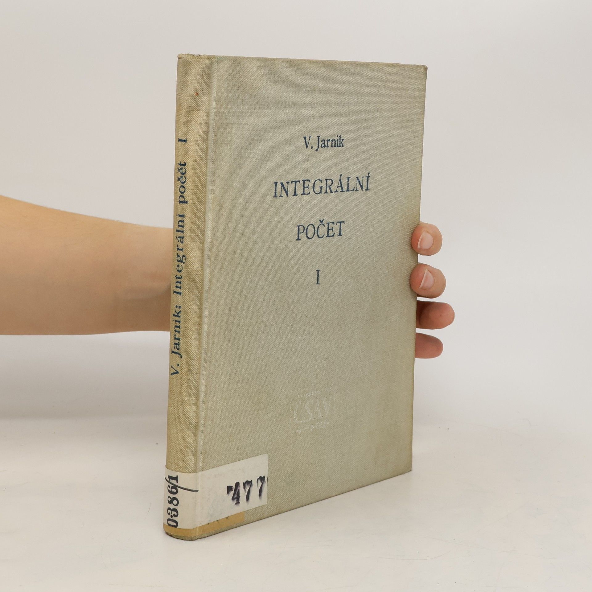 Vojtěch Jarník Integrální počet I.