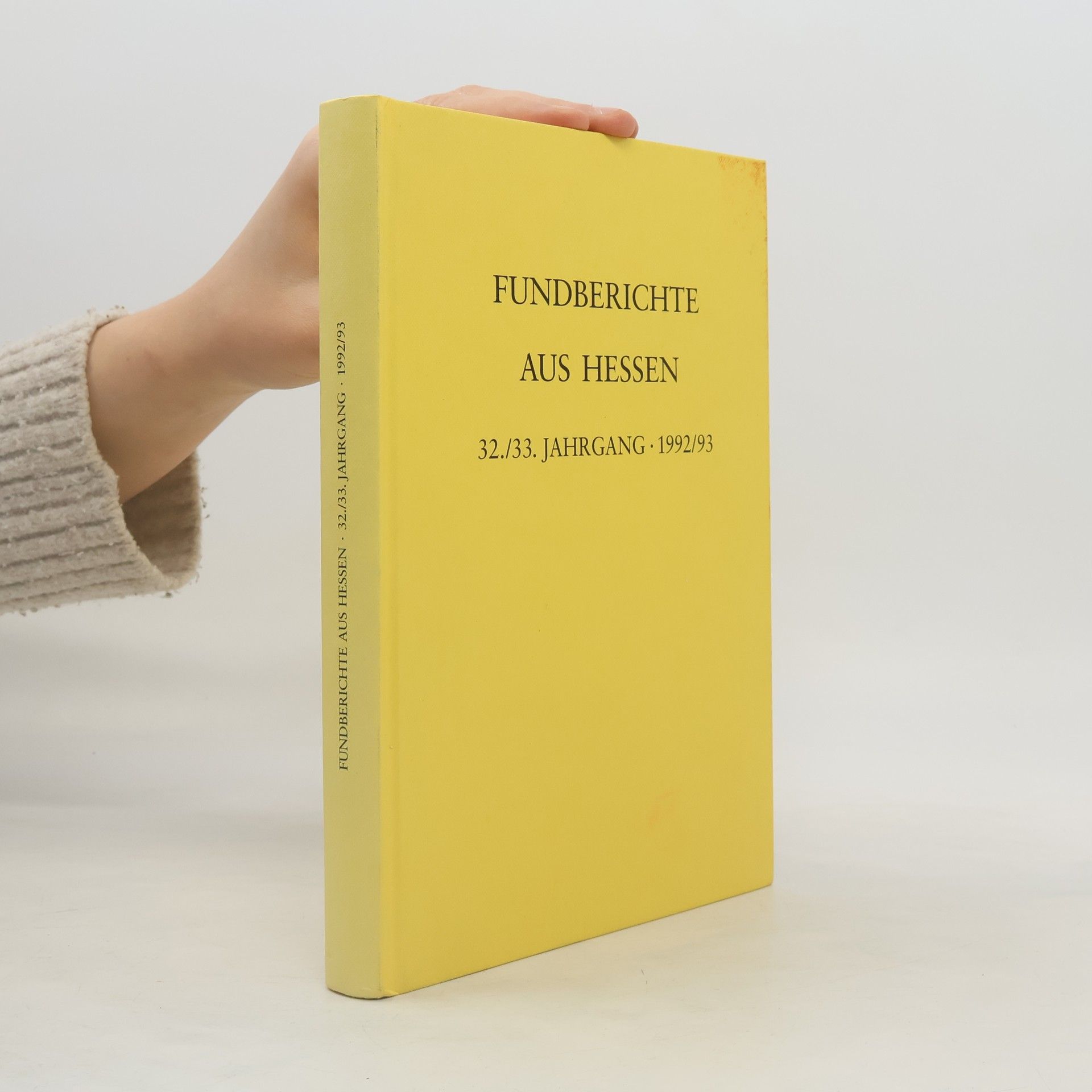 AA.VV. Fundberichte aus Hessen 32./33. Jahrgang 1992/93