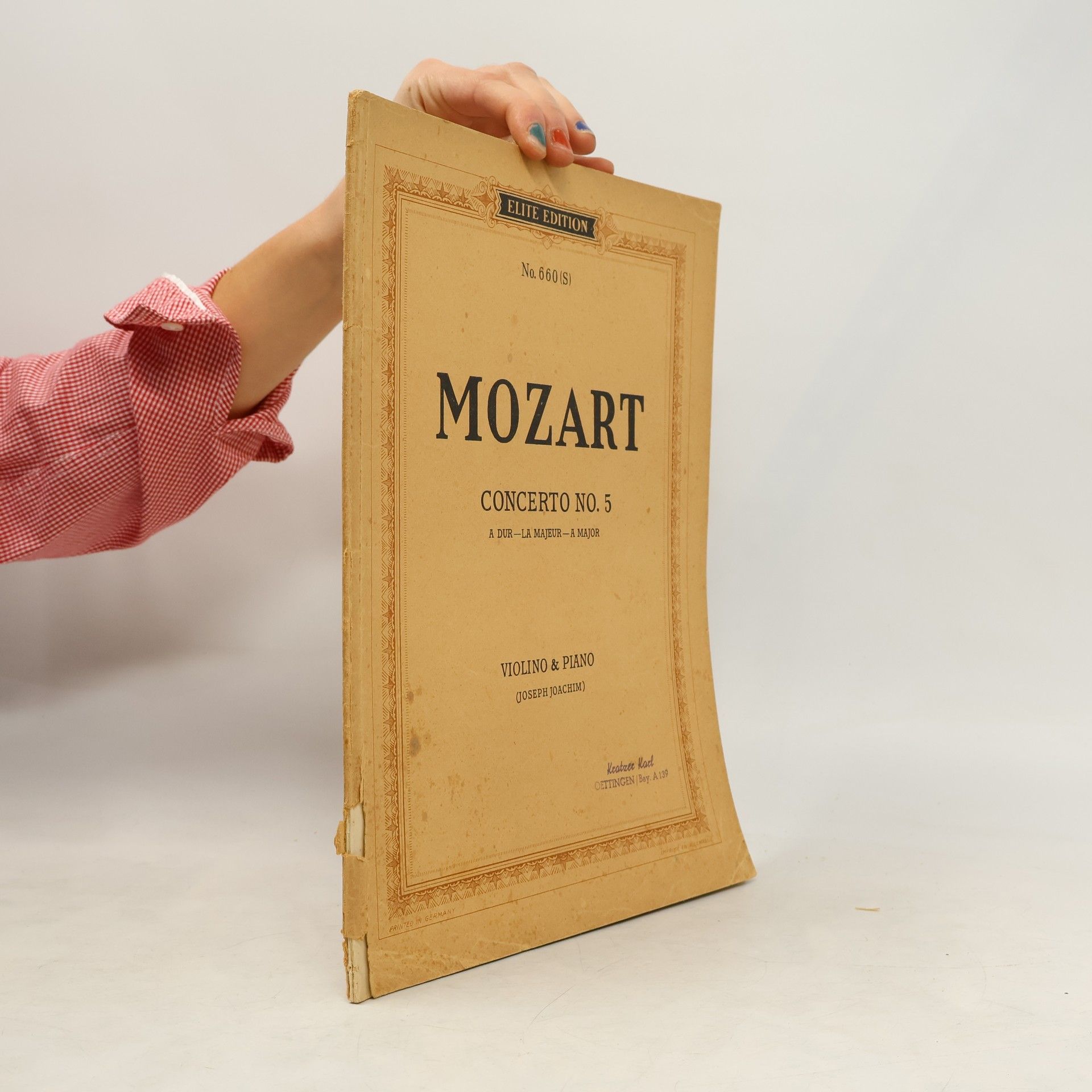 Wolfgang Amadeus Mozart Konzert N. 5 in A dur