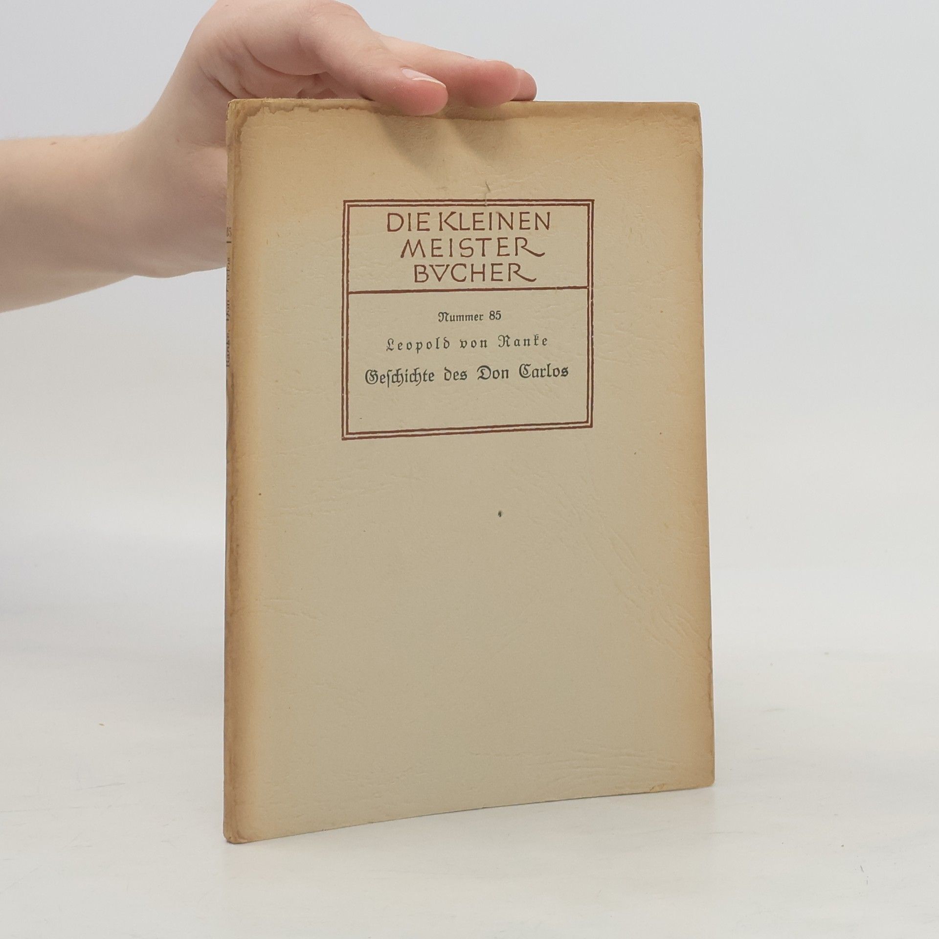 Leopold von Ranke Die kleinen meister Bücher