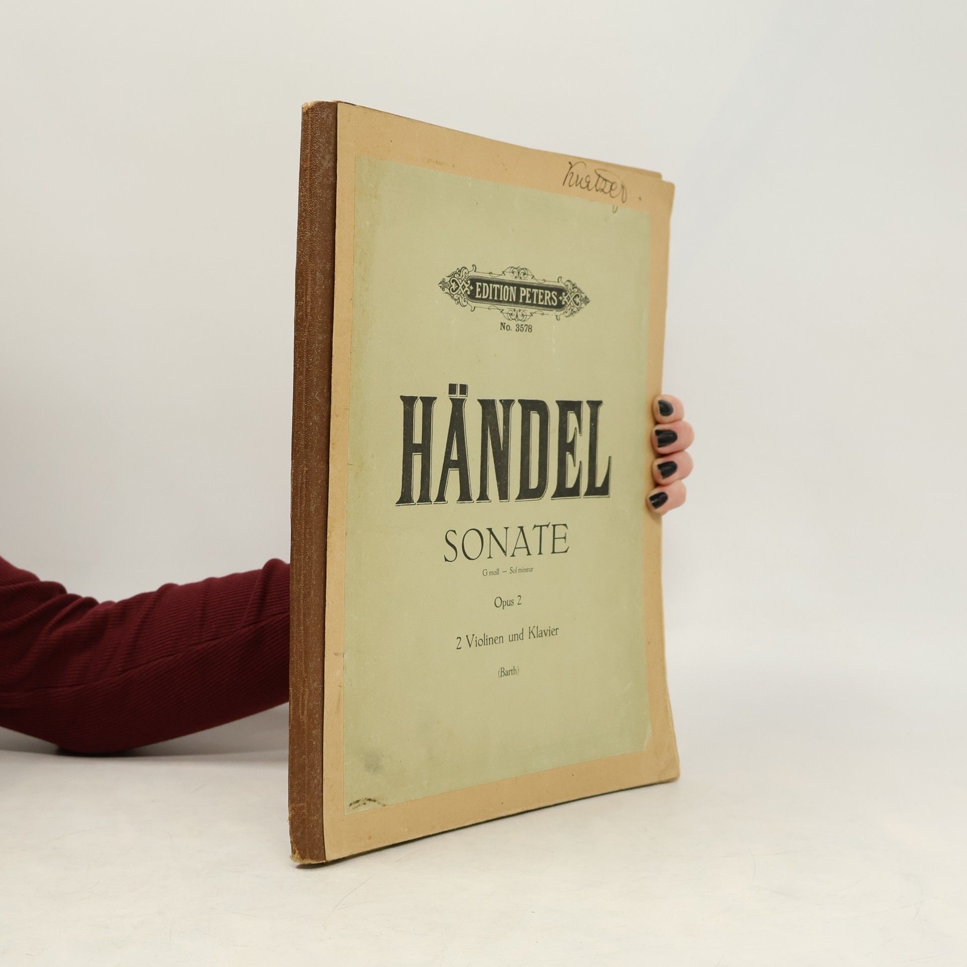 Händel Sonate. Opus 2