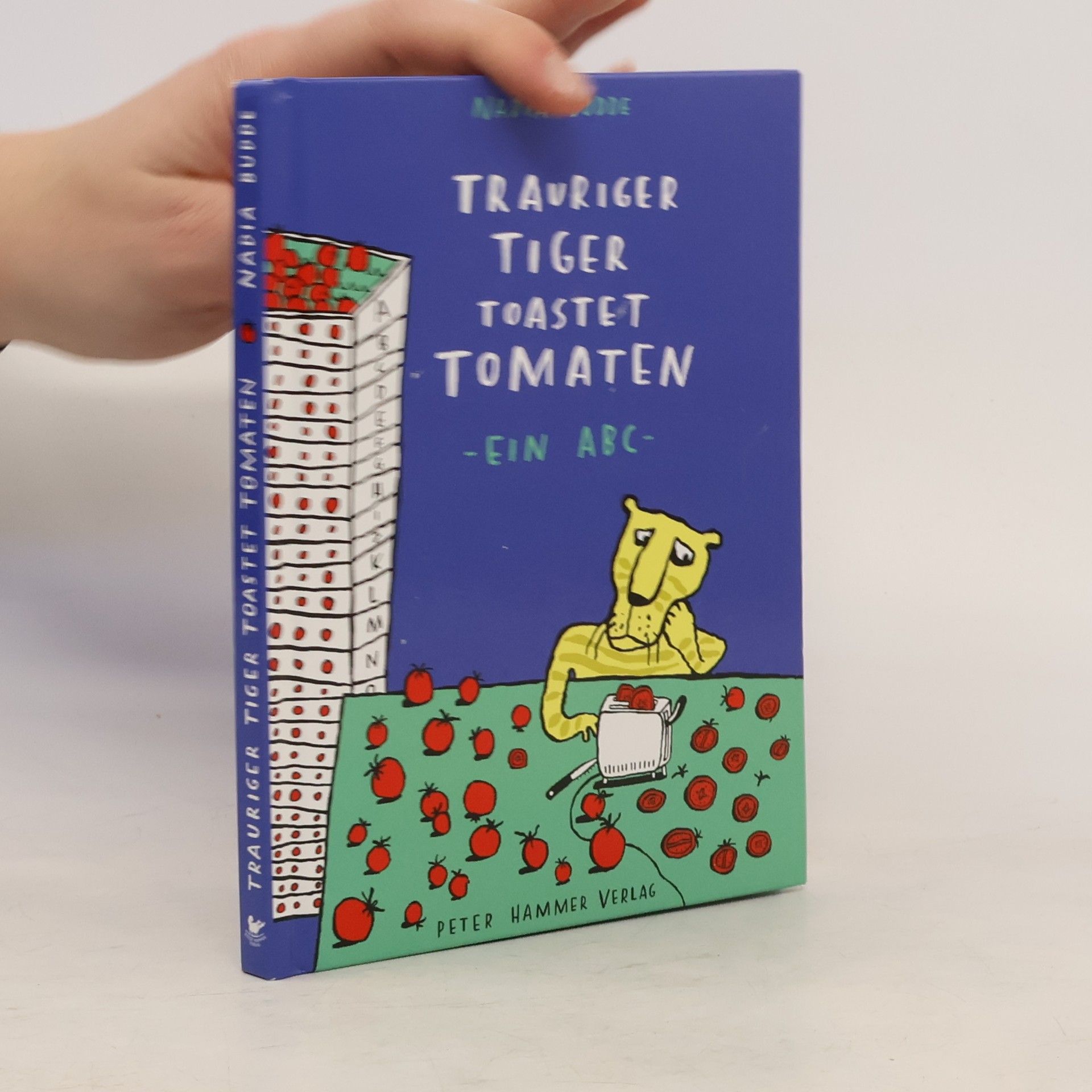 Trauriger Tiger toastet Tomaten