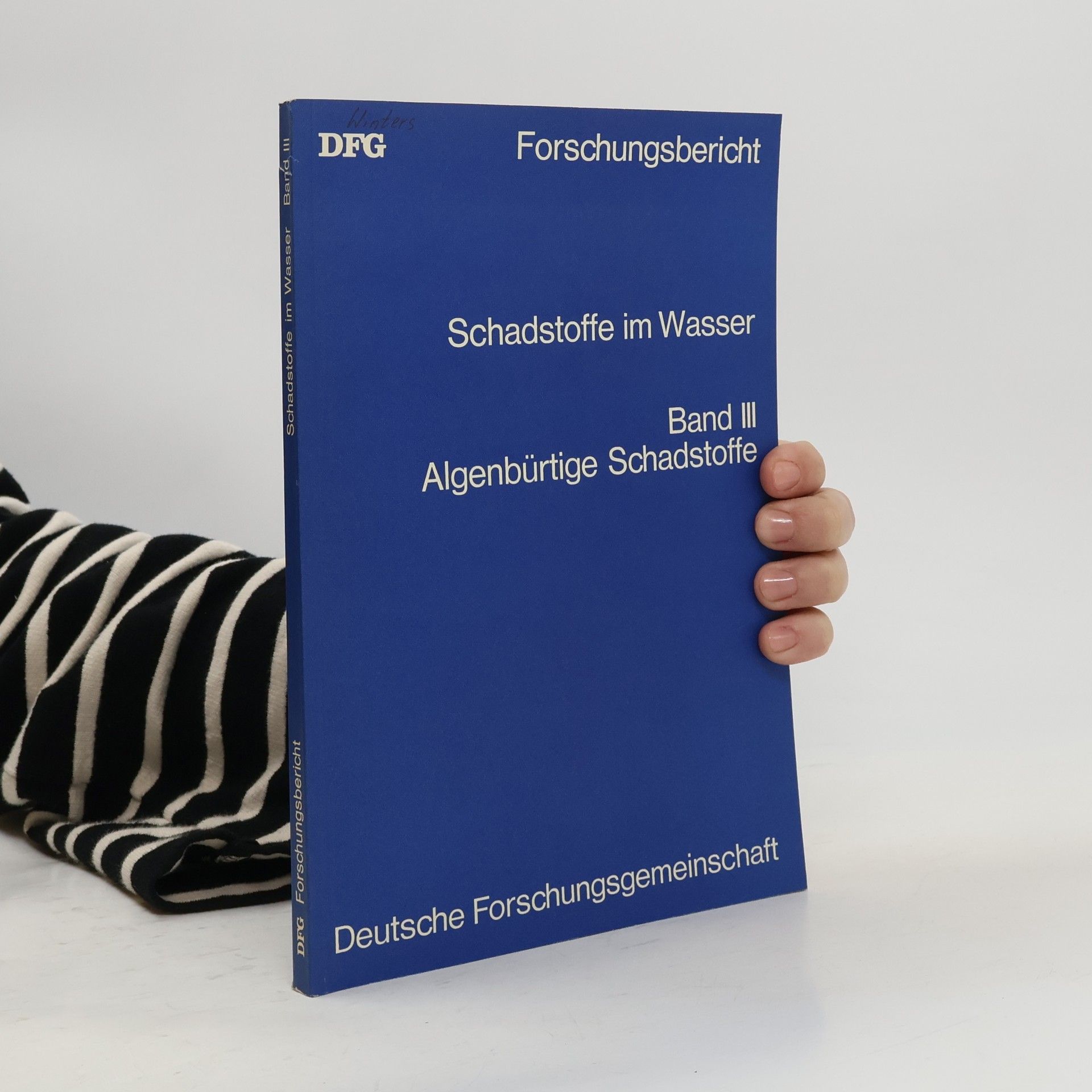 Helmut Müller Schadstoffe im Wasser