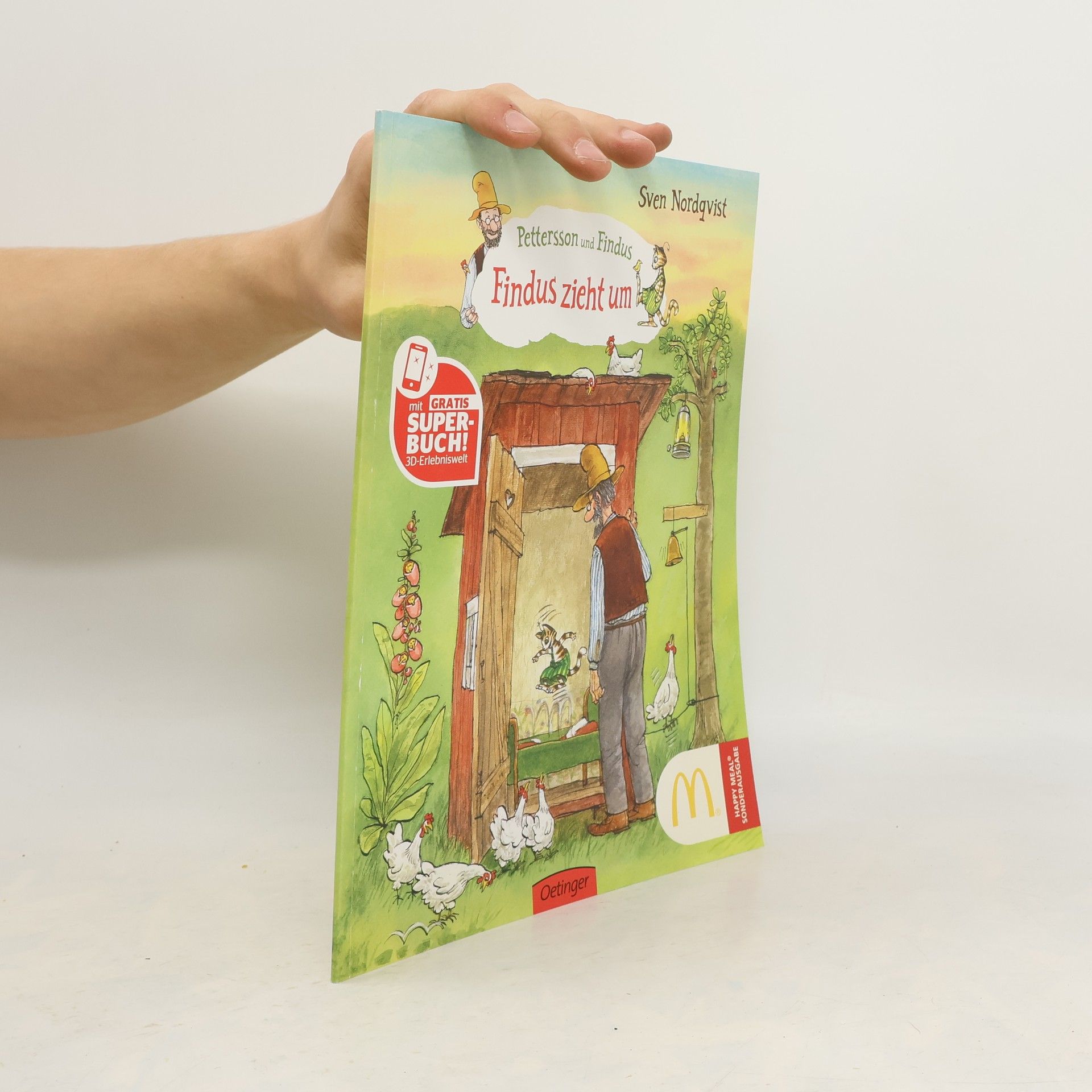 Sven Nordqvist Pettersun und Findus. Findus zieht um