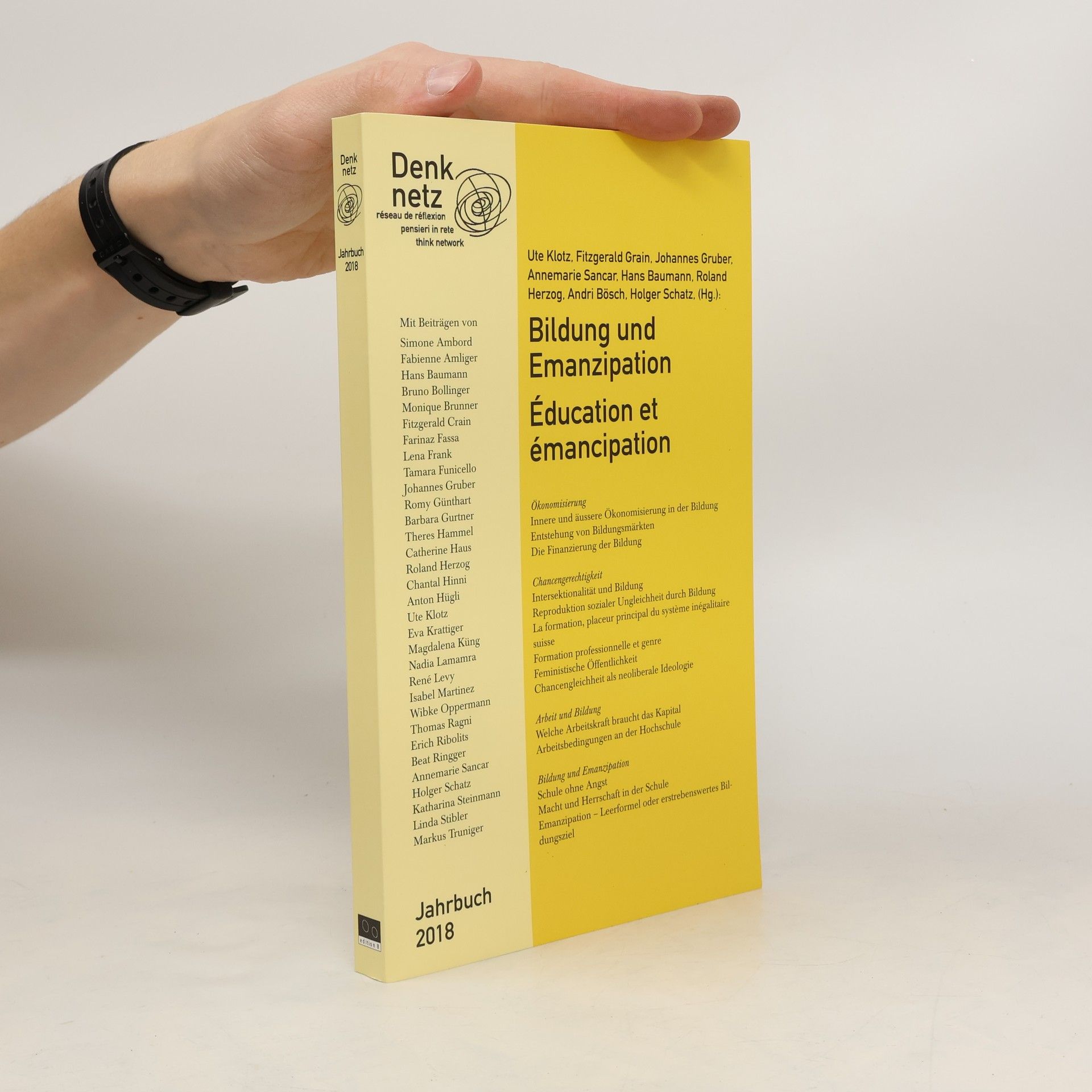 Jahrbuch Denknetz 2018: Bildung und Emanzipation