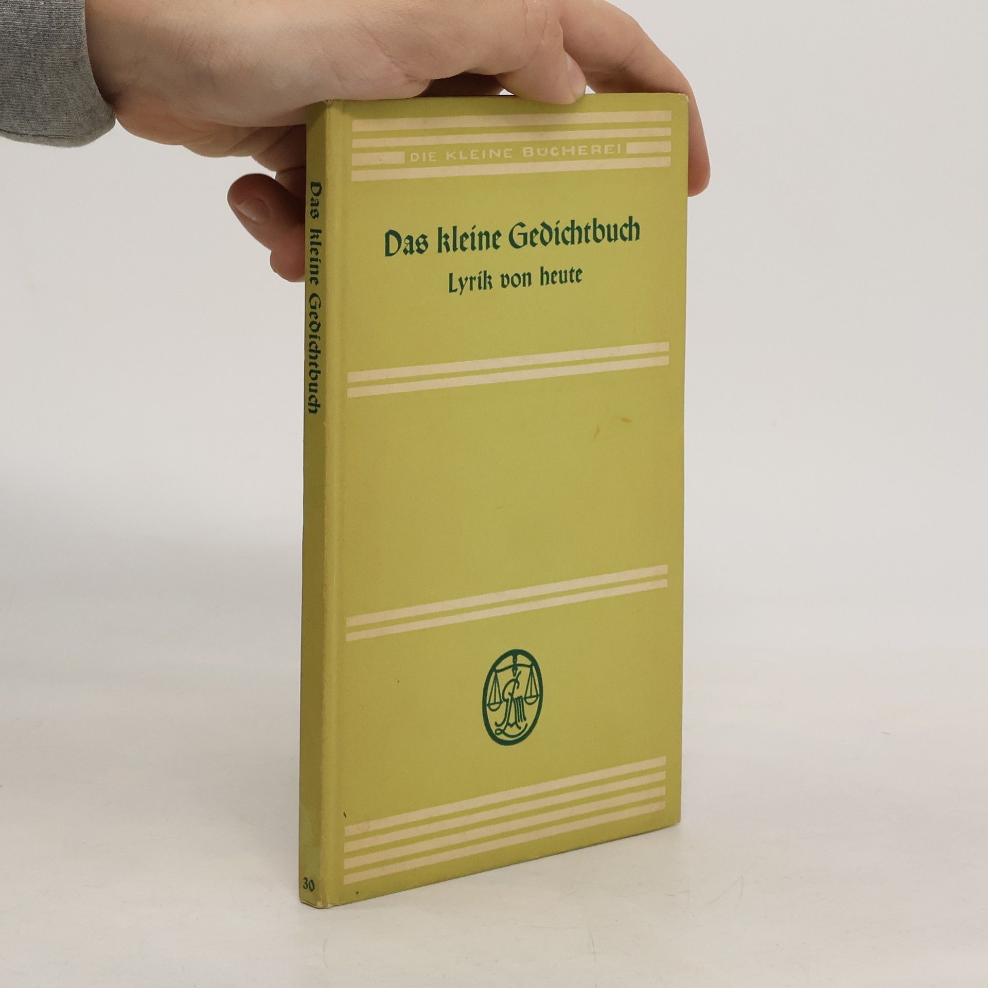 AA.VV. Das kleine Gedichtbuch Lyrik von heute