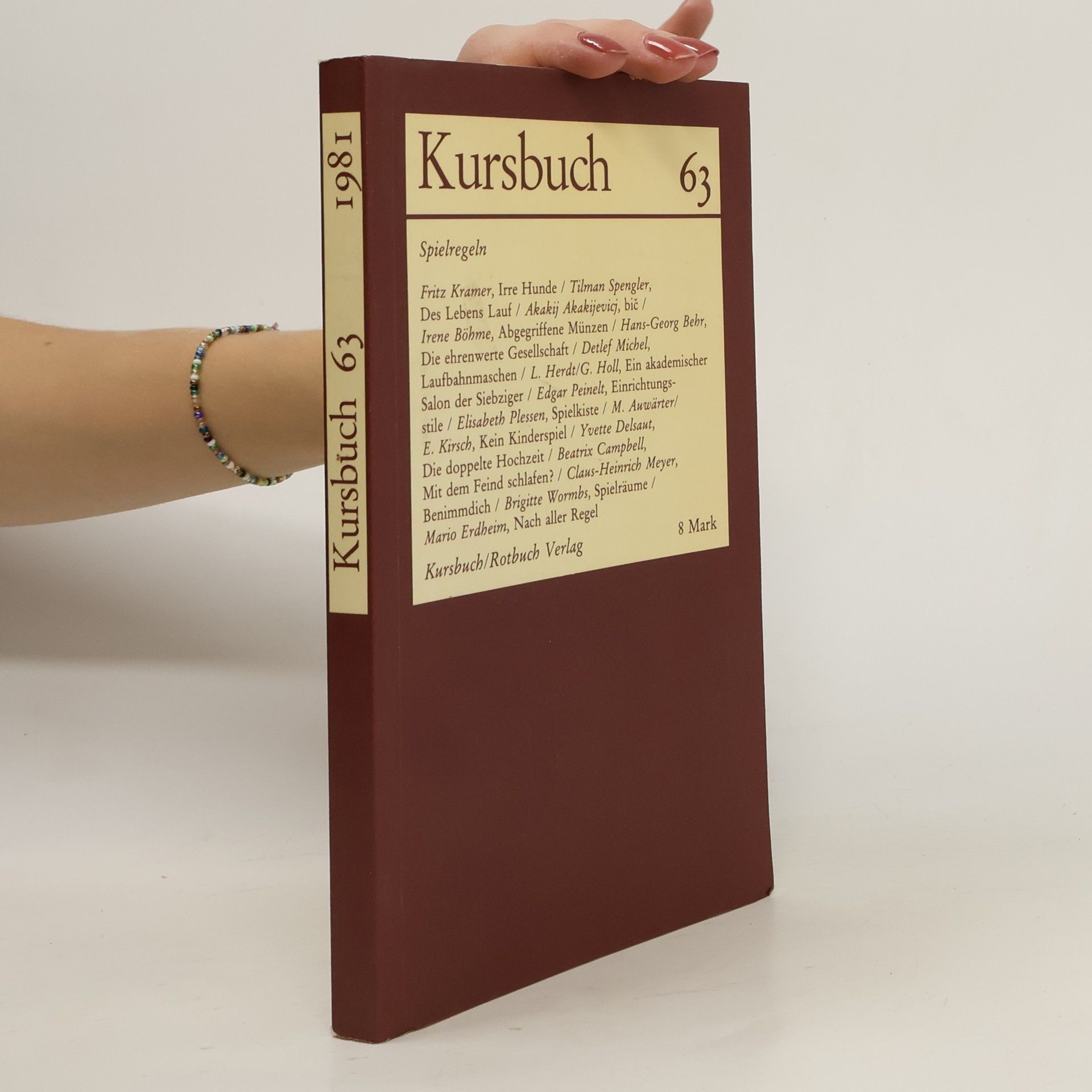 Autorenkollektiv Kursbuch 63/1981