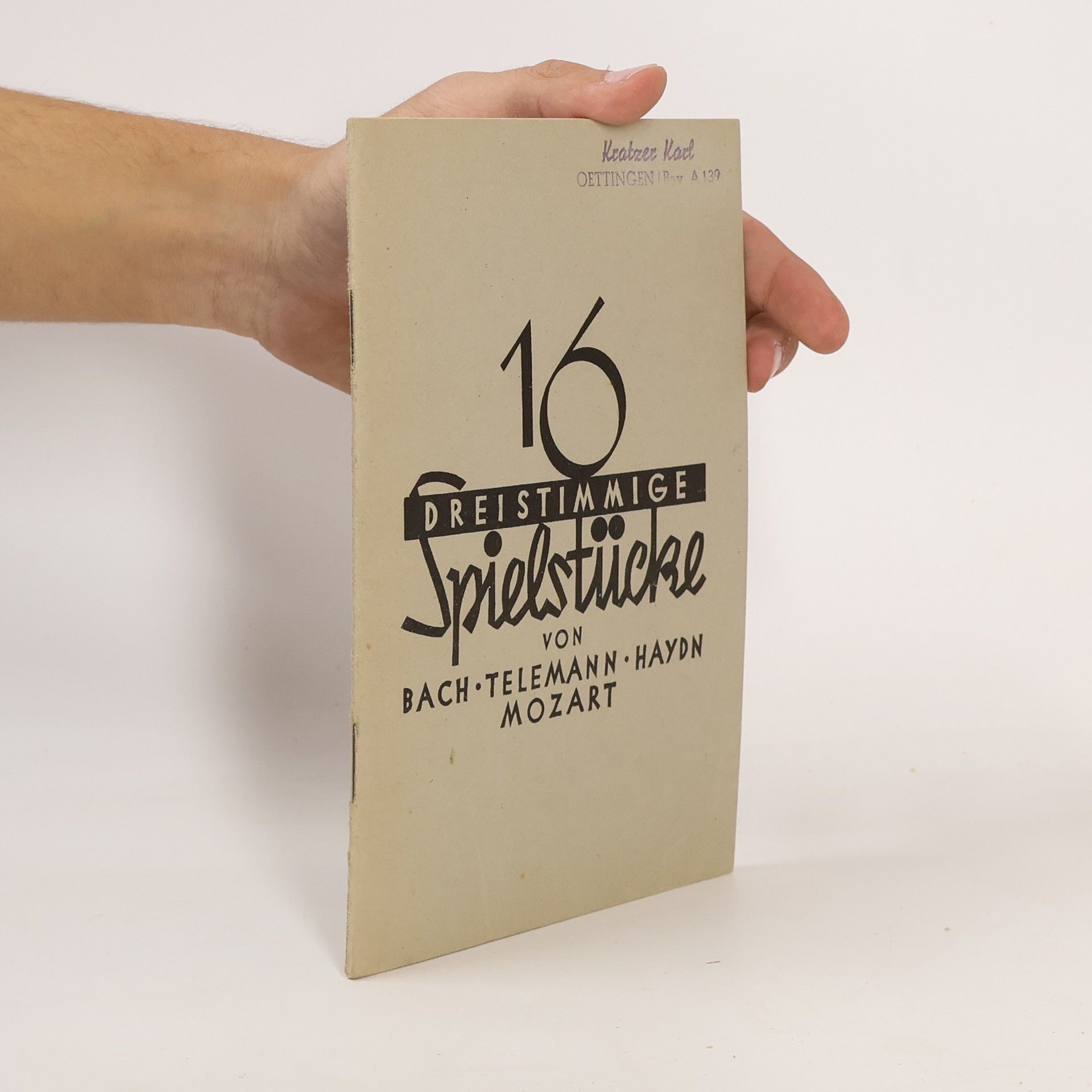 AA.VV. 16 dreistimmige Spielstücke