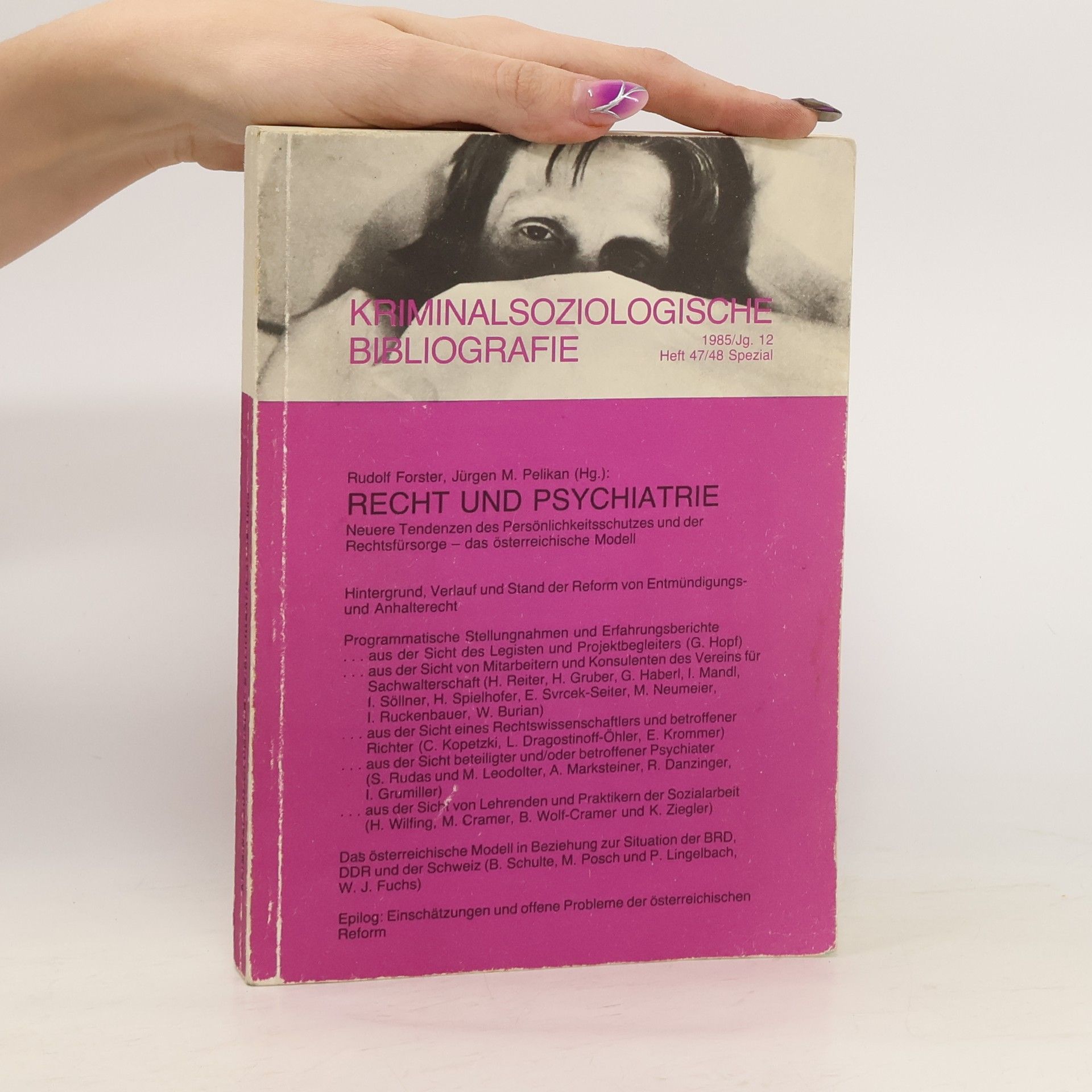 Kriminalsoziologische Bibliografie 12/1985. Heft 47/48