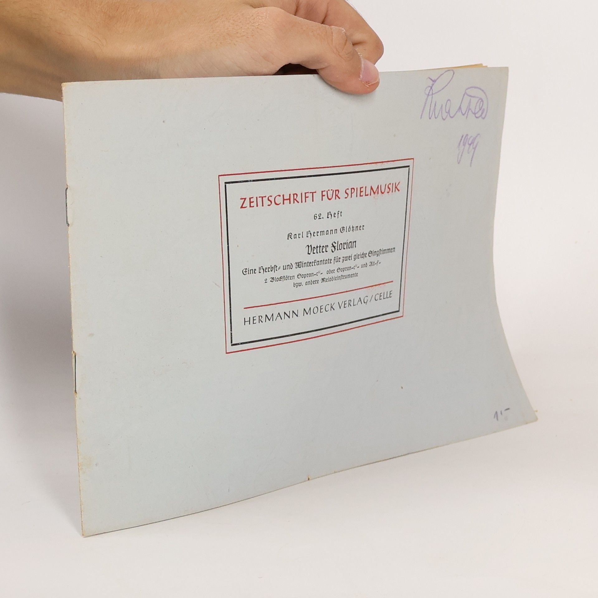 Florian Josef Vetter Zeitschrift für Spielmusik