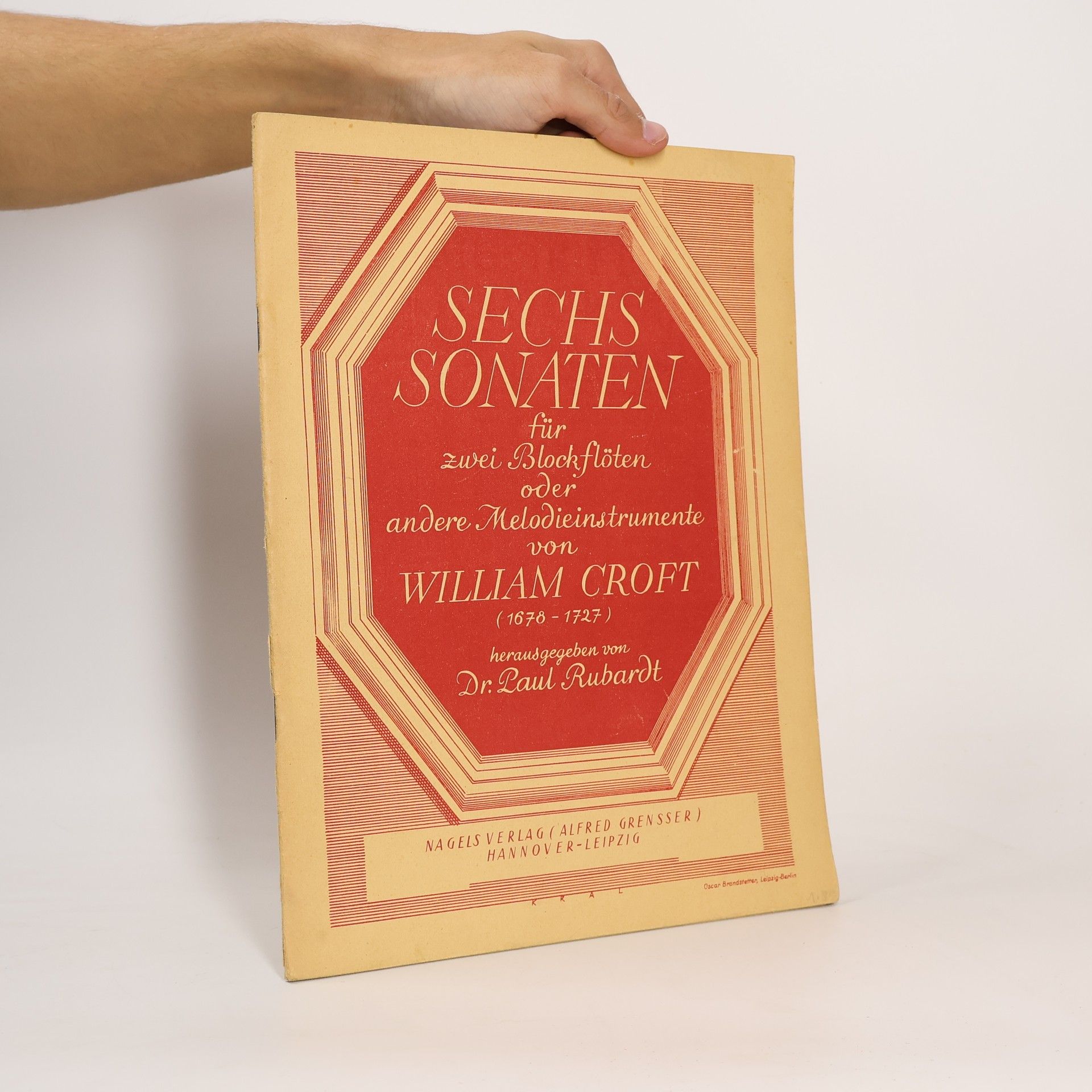 Sechs Sonaten für zwei Blockflöten oder andere Melodie-Instrumente