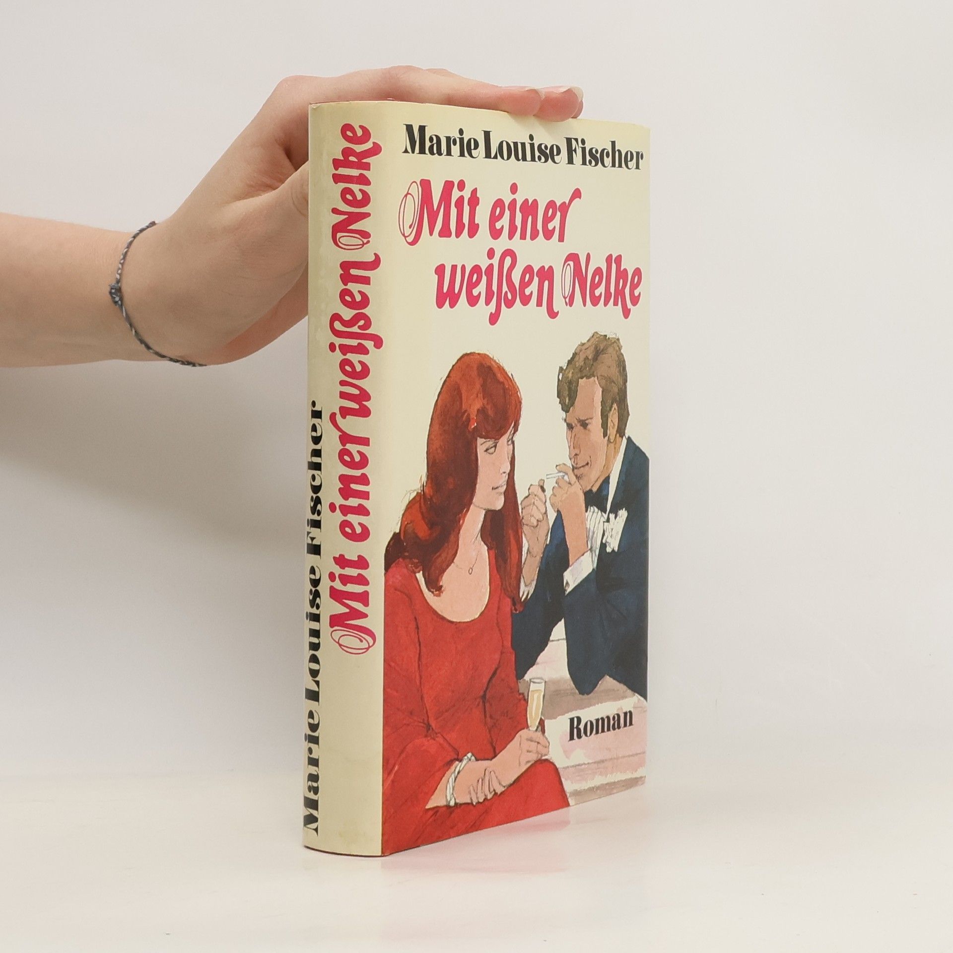 Marie Louise Fischer Mit einer weißen Nelke