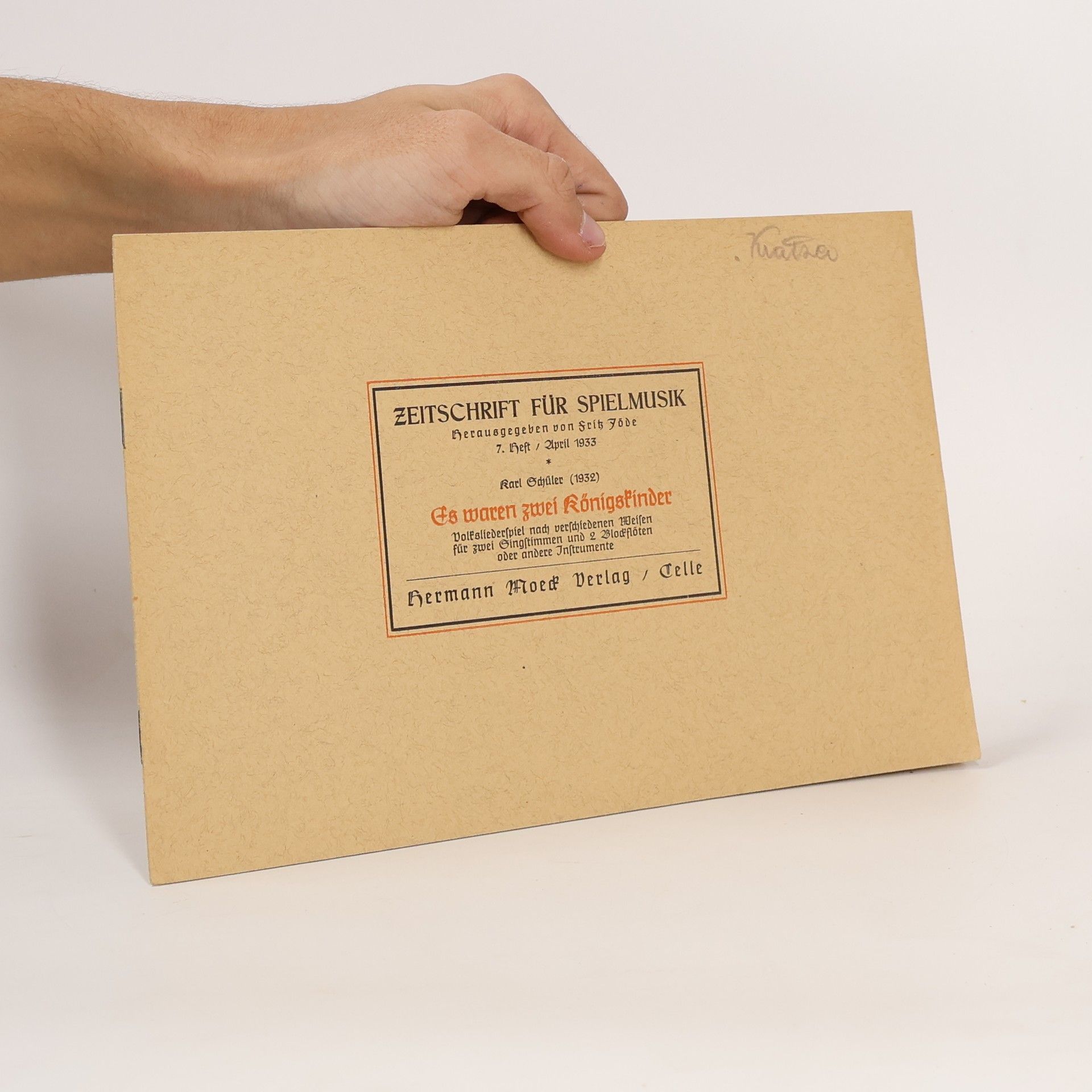 Karl Schüler Zeitschrift für Spielmusik