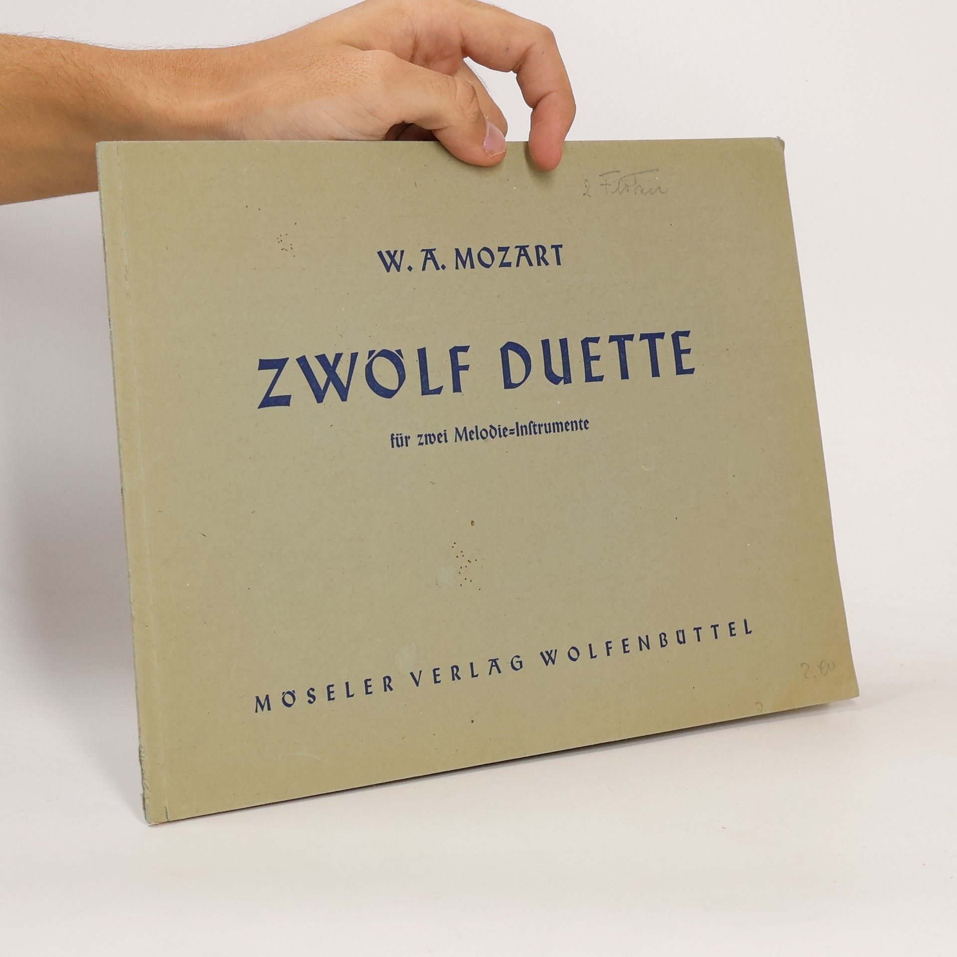 Wolfgang Amadeus Mozart Zwölf Duette für zwei Melodie-Instrumente