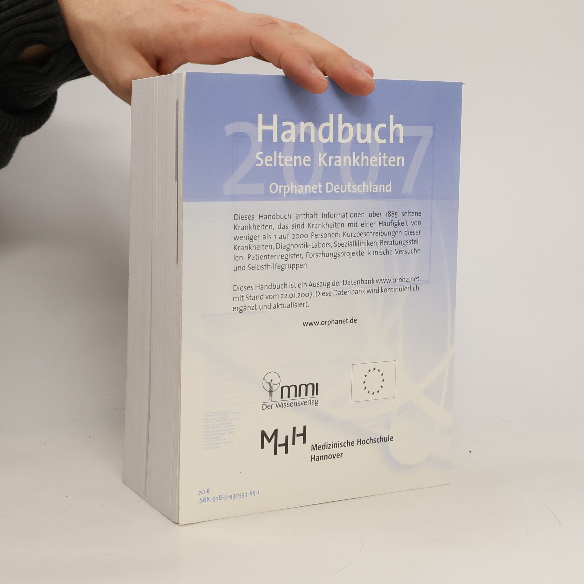 Handbuch seltene Krankheiten 2007 Orphanet Deutschland