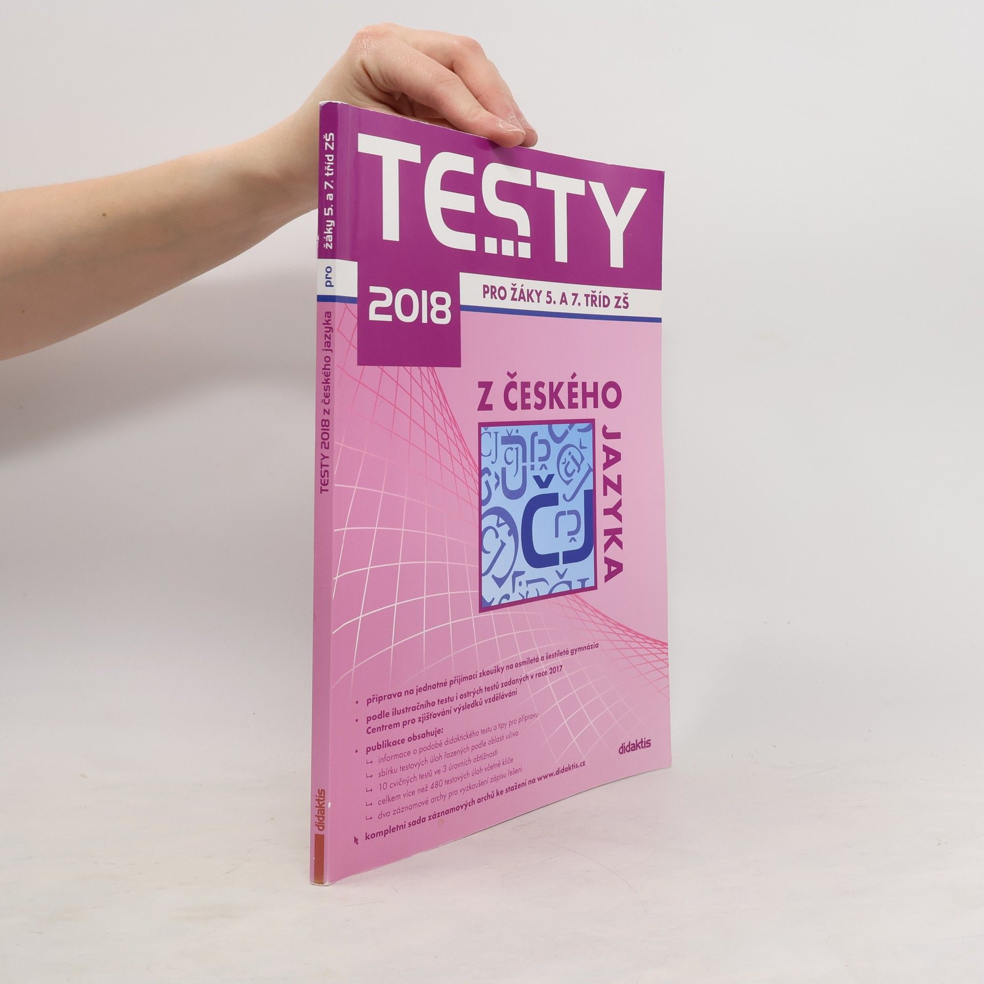 Testy 2018 pro žáky 5. a 7. tříd ZŠ z českého jazyka