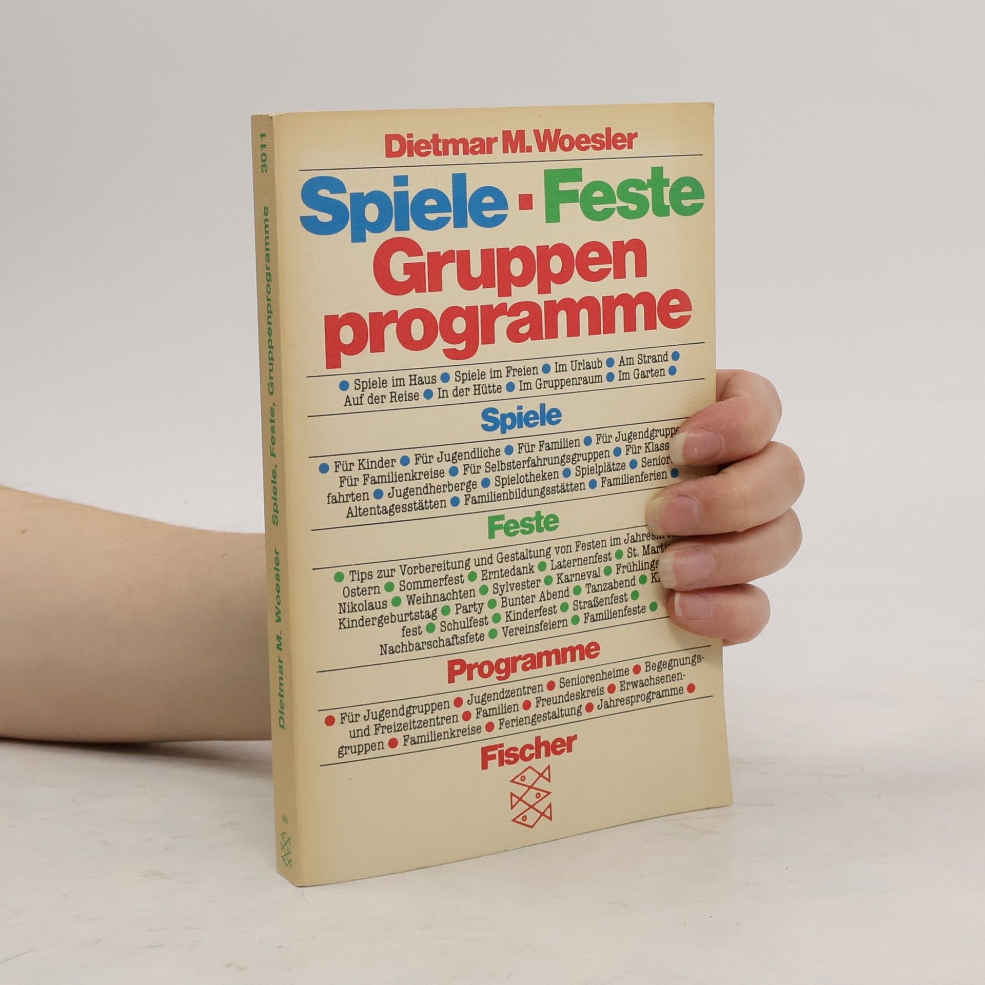 Dietmar M. Woesler Spiele, Feste, Gruppenprogramme