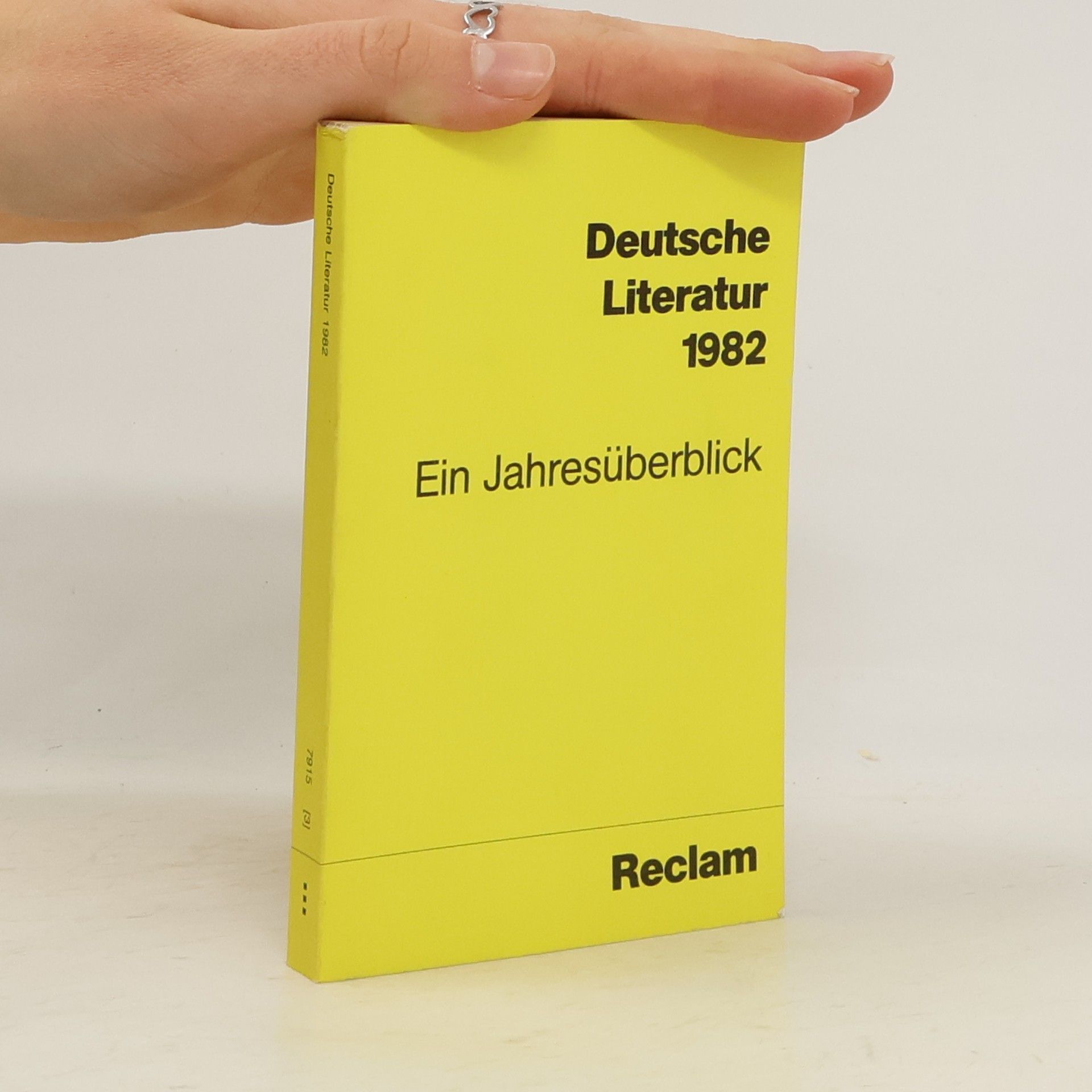 AA.VV. Deutsche Literatur 1982. Ein Jahresüberblick