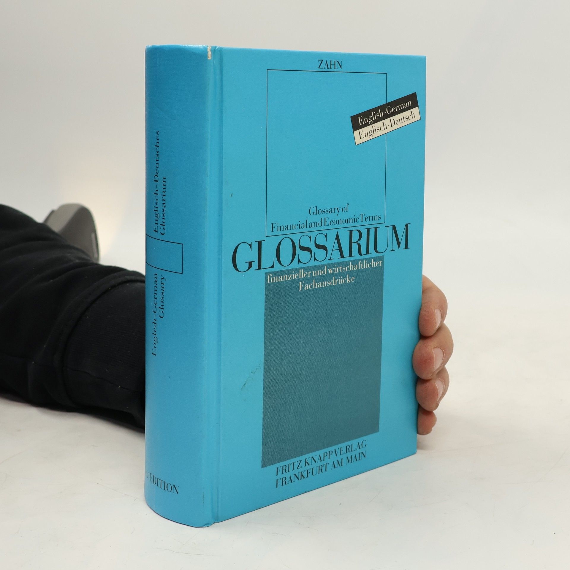 Hans E. Zahn English-German glossary of financial and economic terms