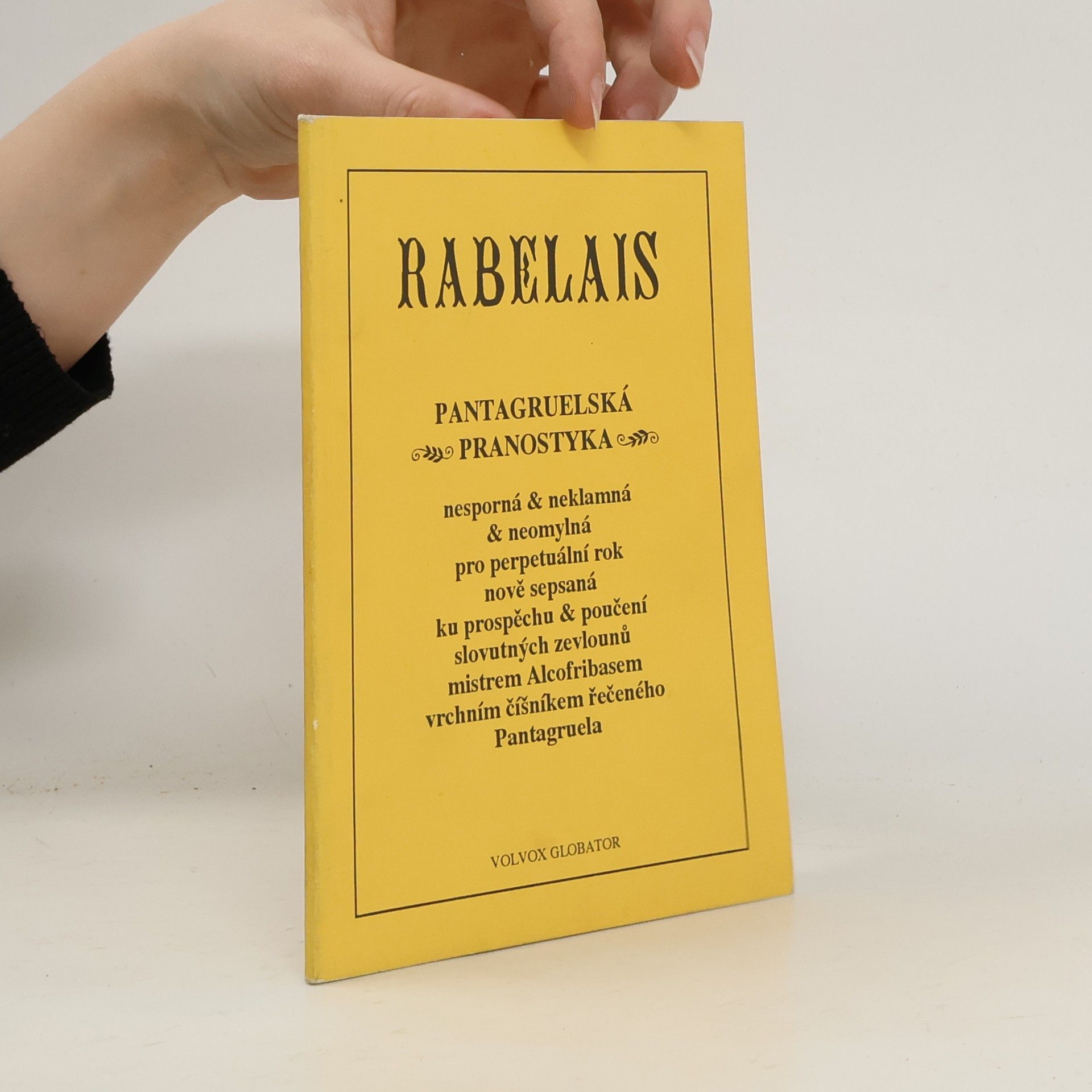 François Rebelais Pantagruelská Pranostyka
