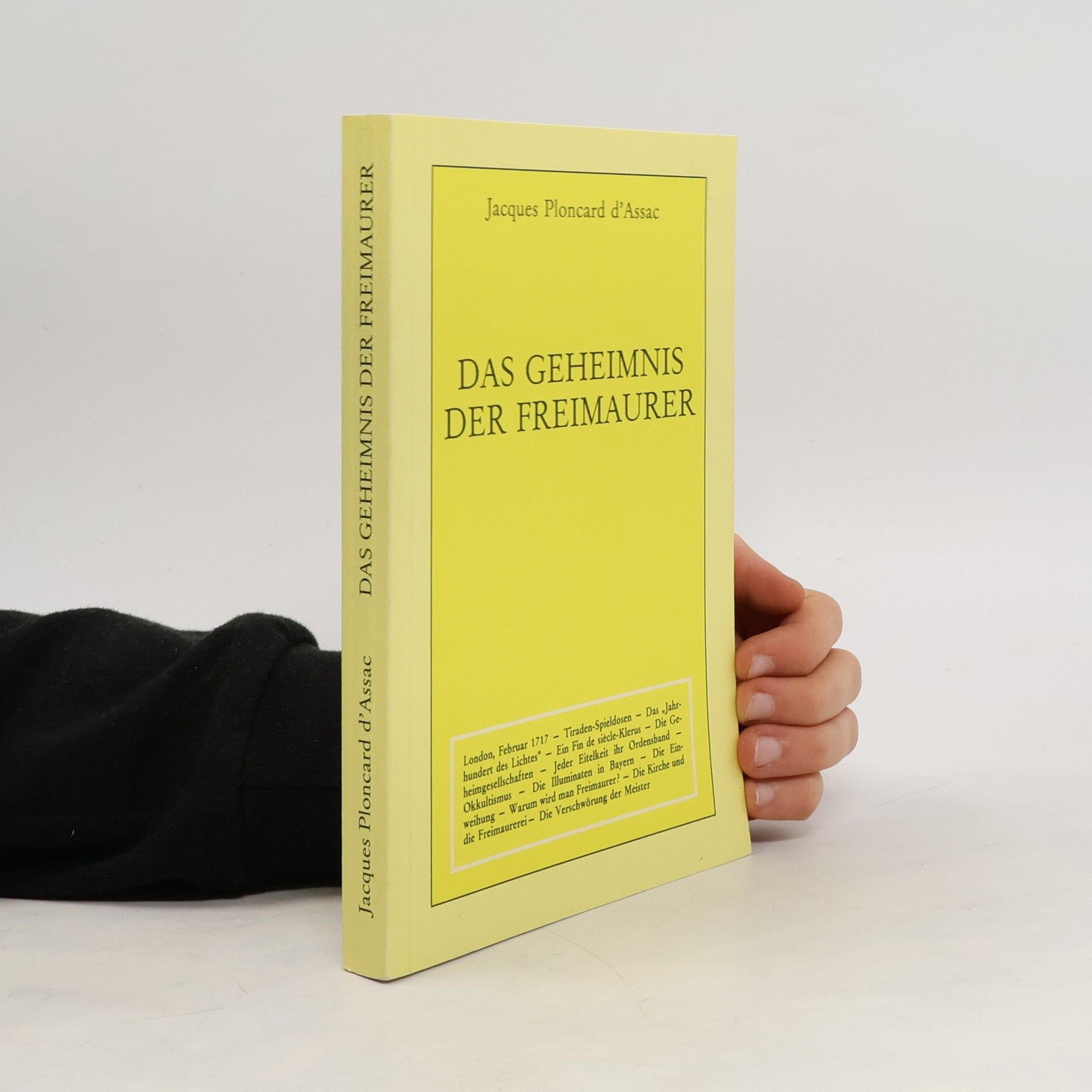 Jacques Ploncard d'Assac Das Geheimnis der Freimaurer