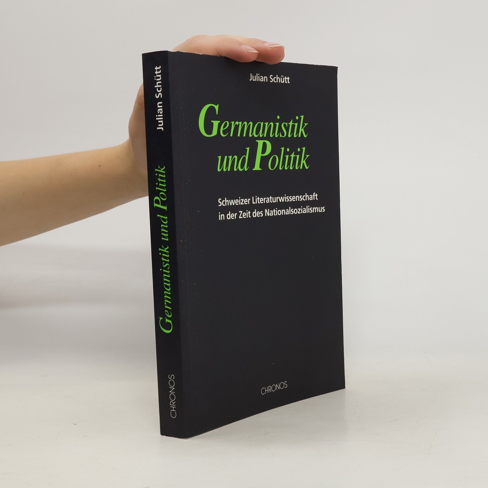 Julian Schütt Germanistik und Politik
