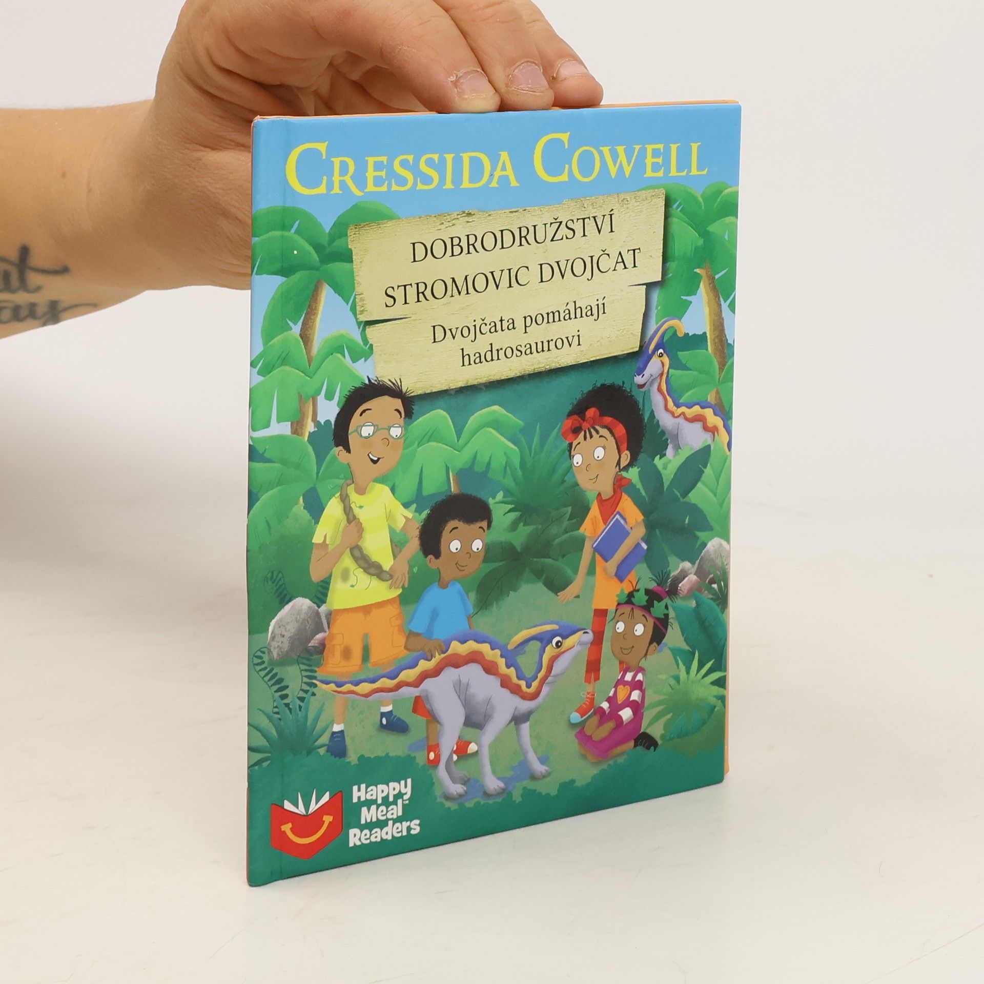 Cressida Cowell Dobrodružství Stromovic dvojčat: Dvojčata pomáhají hadrosaurovi