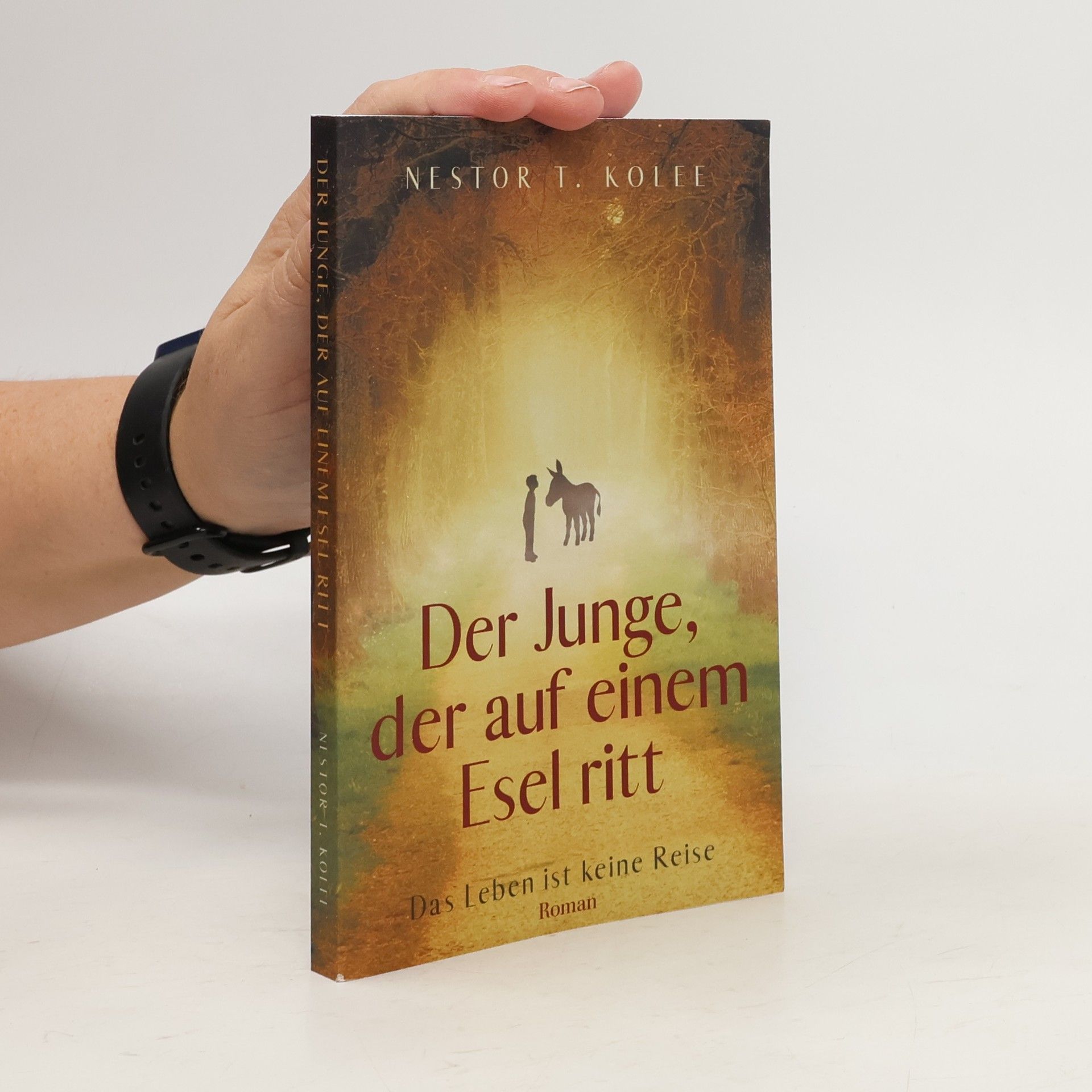 Nestor T. Kolee Junge, der Auf Einem Esel ritt