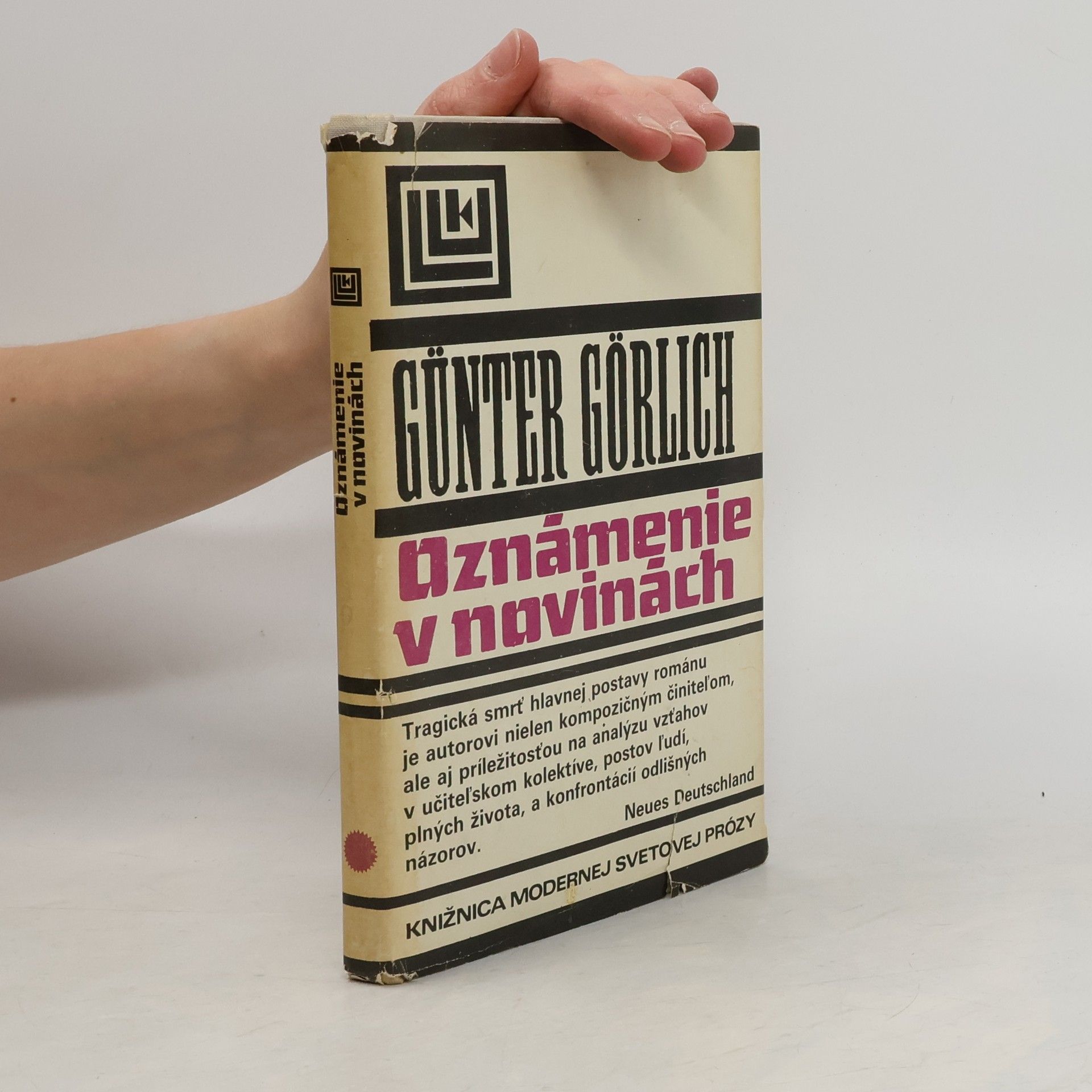 Oznámenie v novinách