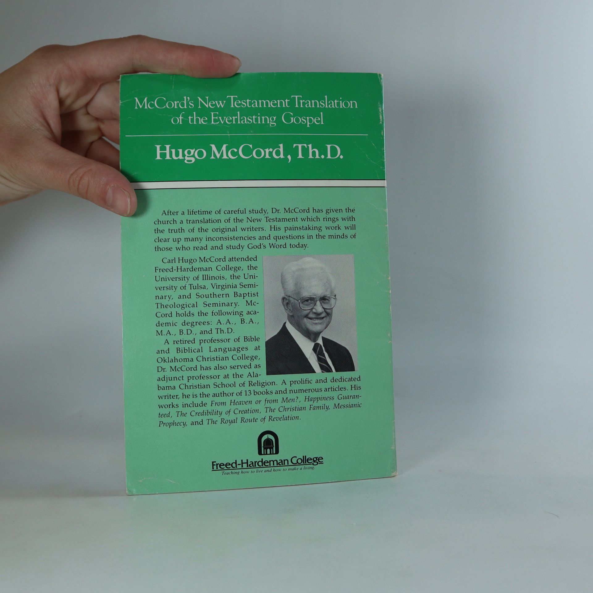 Hugo McCord New Testament