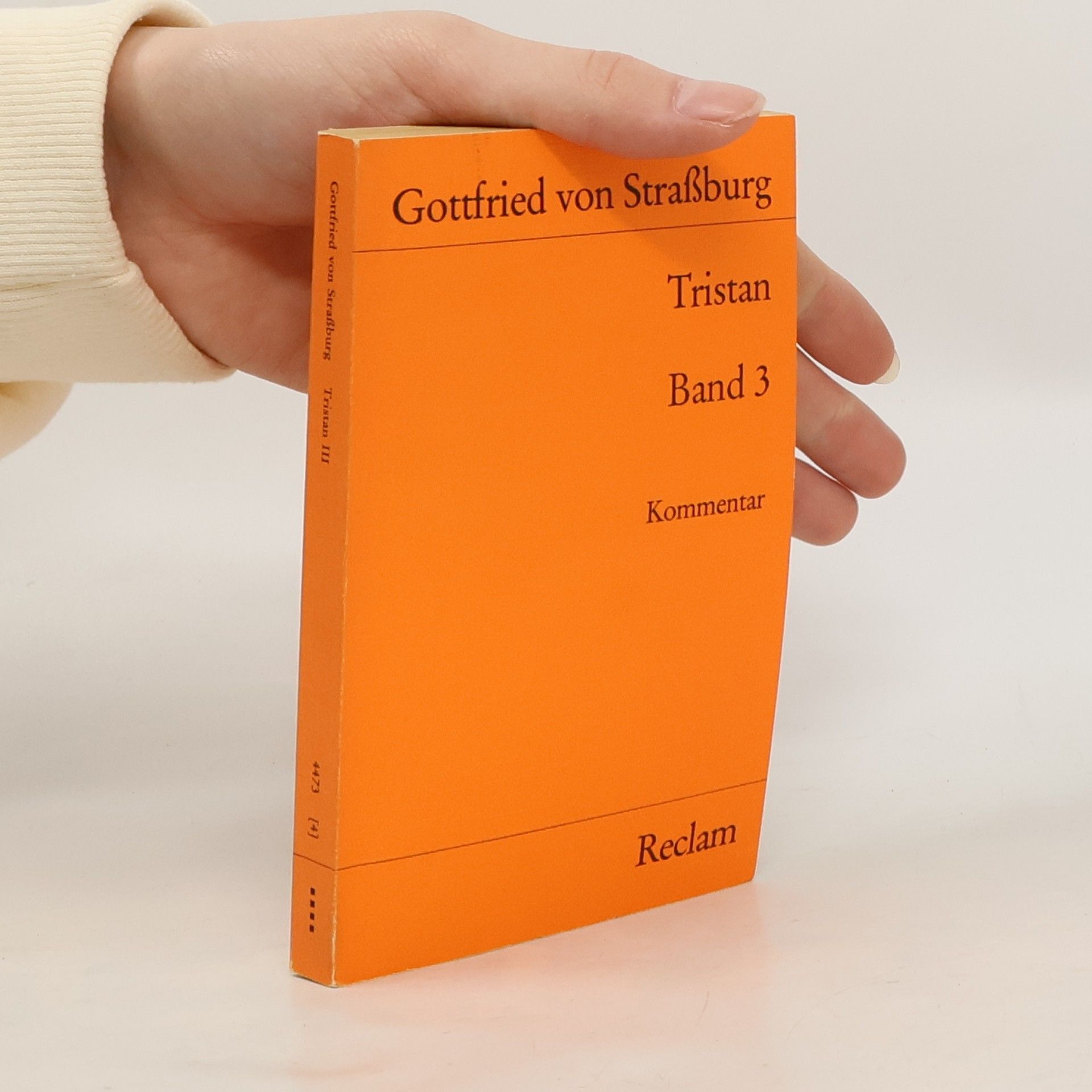 Gottfried von Strassburg Tristan, Band 3. Kommentar