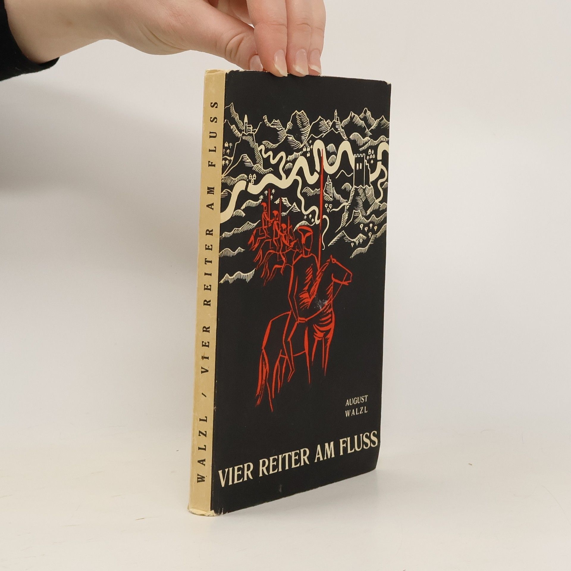 Vier Reiter am Fluss