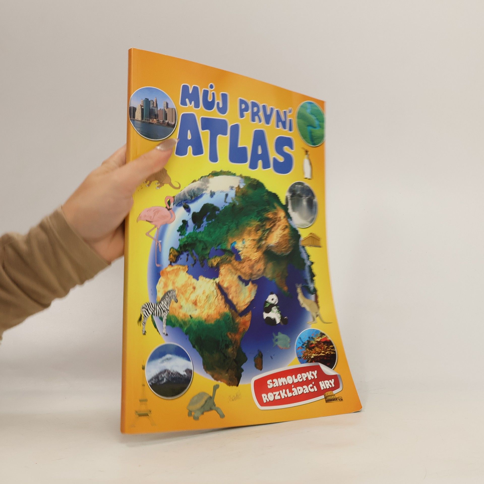 Můj první atlas: Samolepky, rozkládací hry