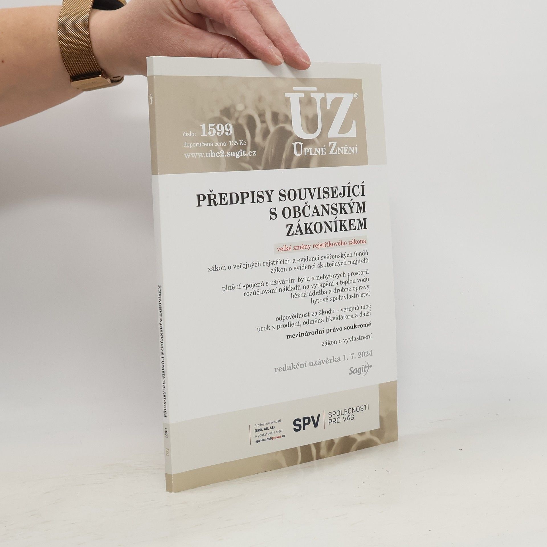 Autores varios ÚZ 1599 Předpisy související s občanským zákoníkem - veřejné rejstříky, evidence skutečných majitelů, mezinárodní právo soukromé