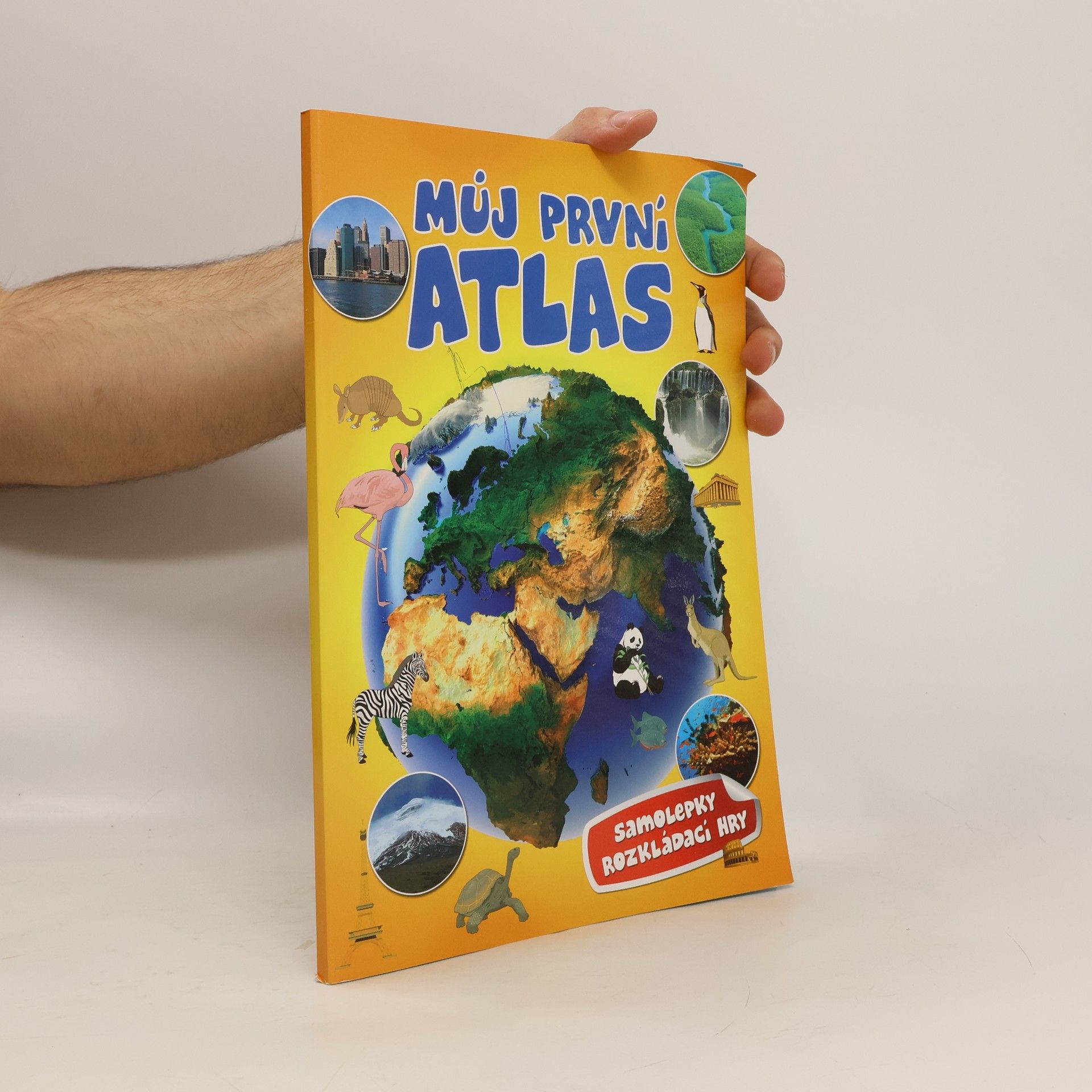 Můj první atlas: Samolepky, rozkládací hry