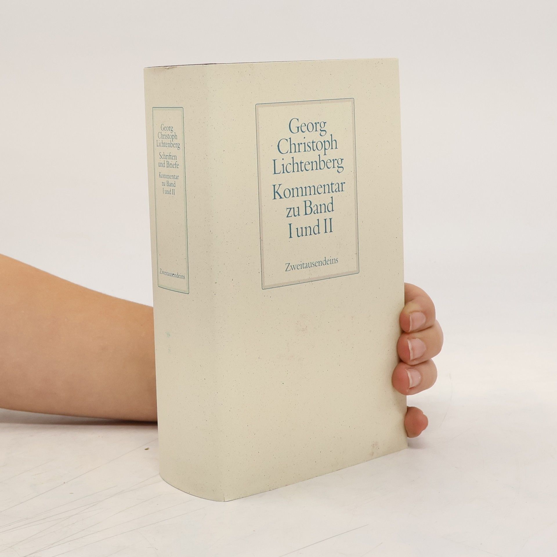 Georg Christoph Lichtenberg Schriften und Briefe. Kommentar zu Band I und II