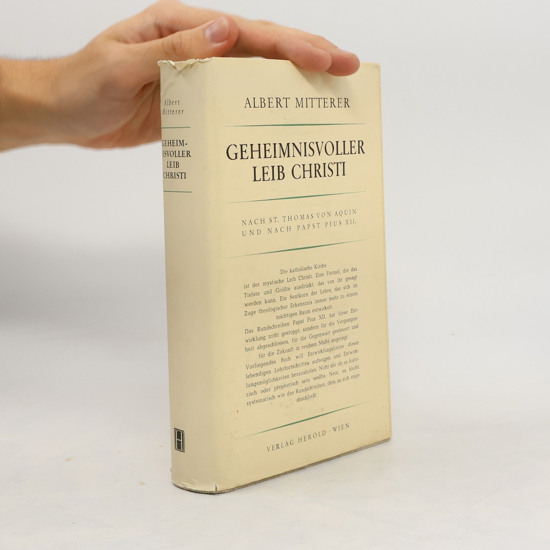 Albert Mitterer Geheimnisvoller Leib Christi
